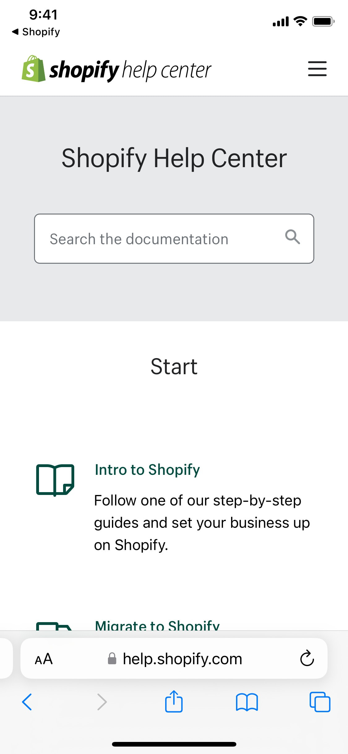 Shopify iOS screen 543