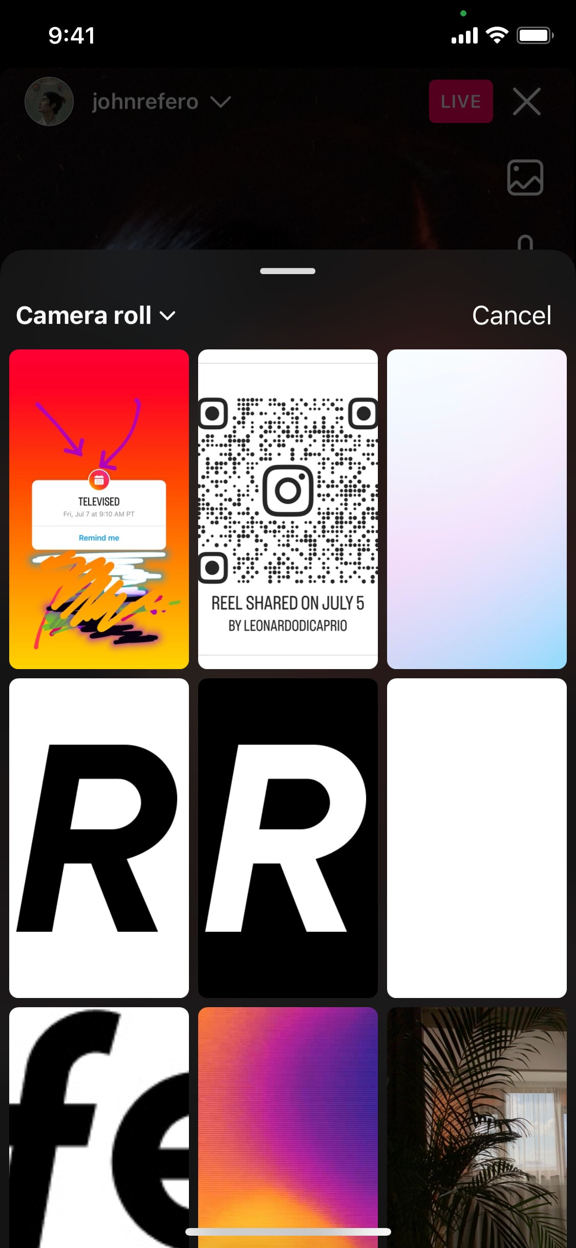 Instagram iOS screen 968