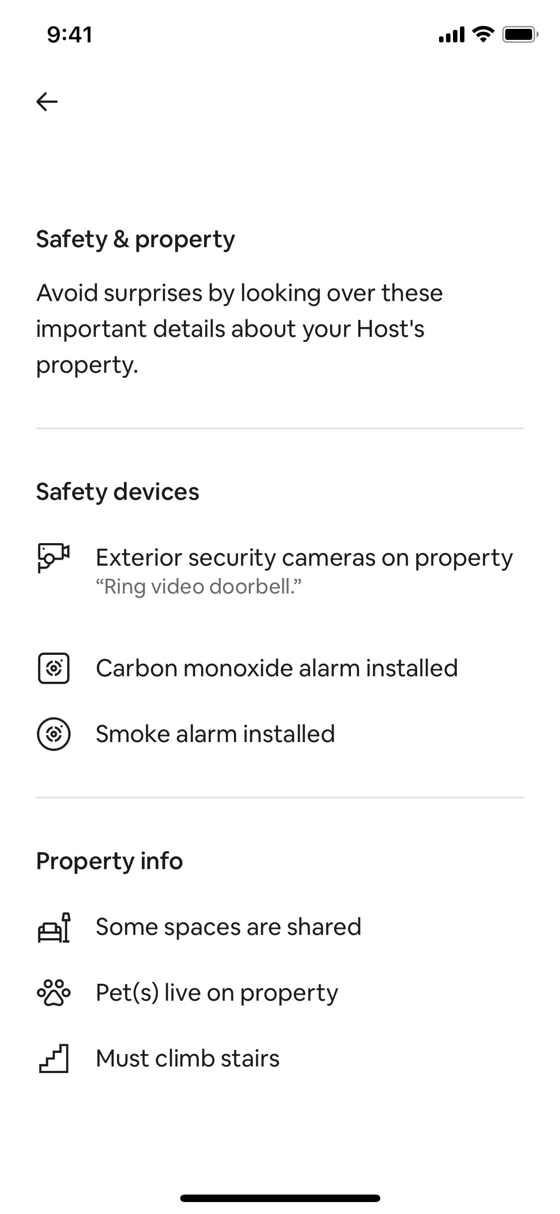 Airbnb iOS screen 421