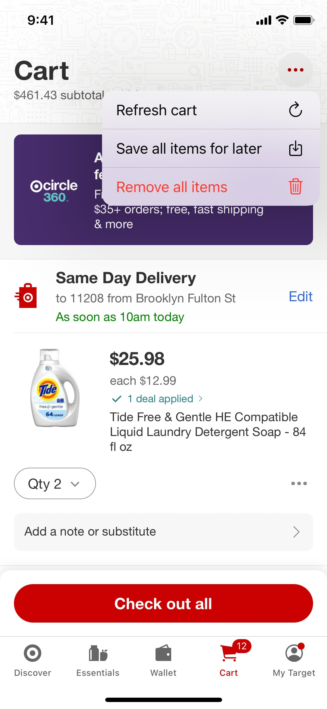 Target iOS screen 117