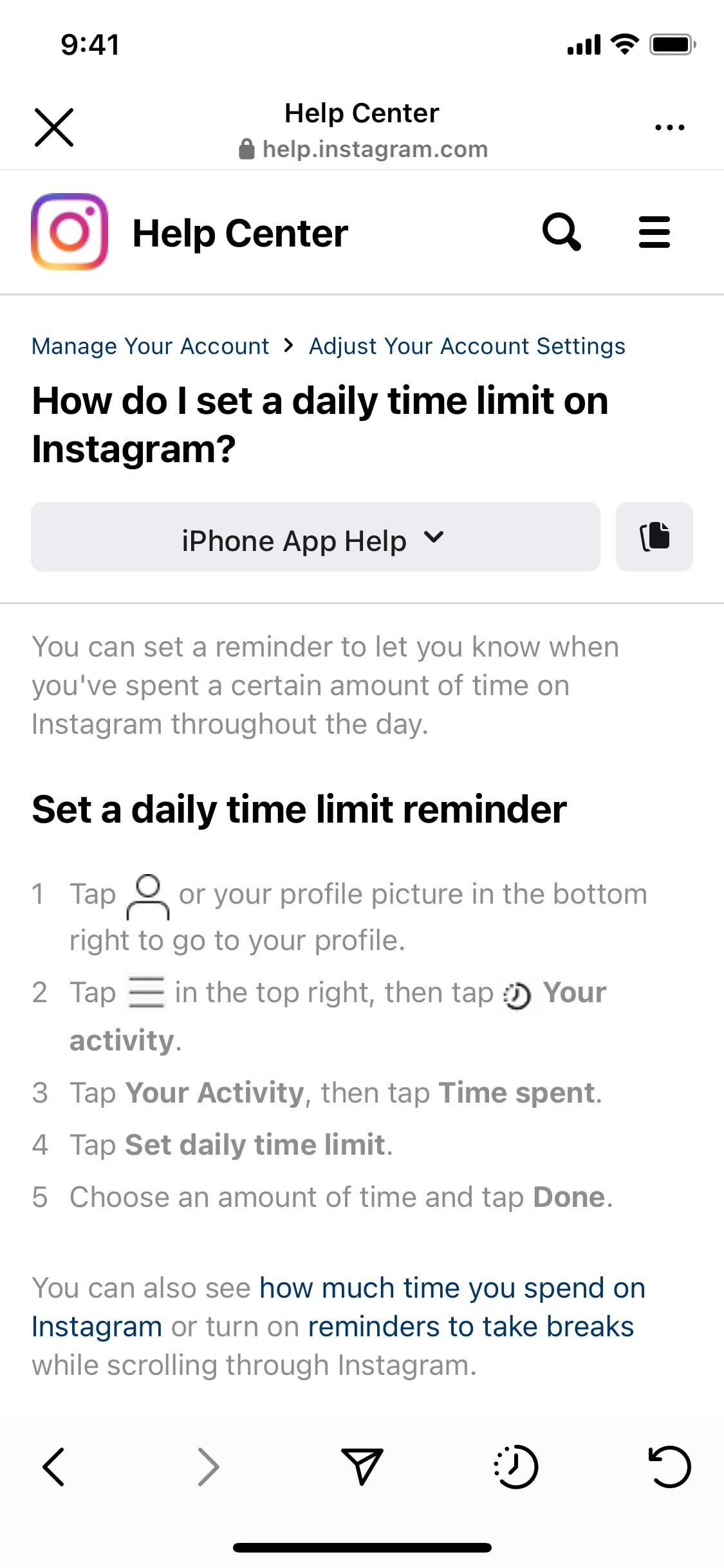 Instagram iOS screen 512