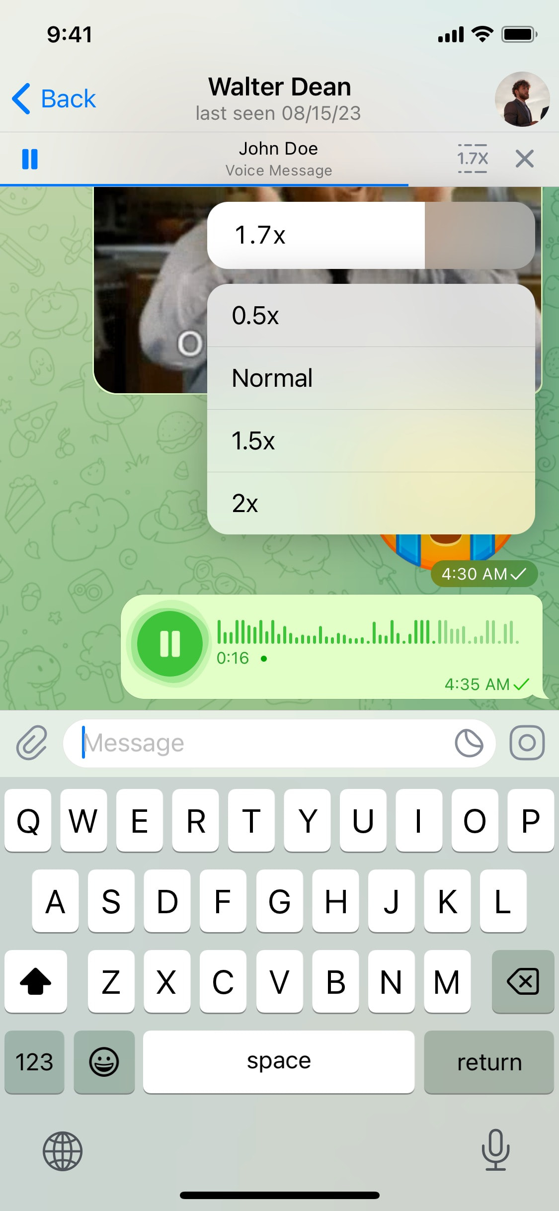 Telegram iOS screen 247