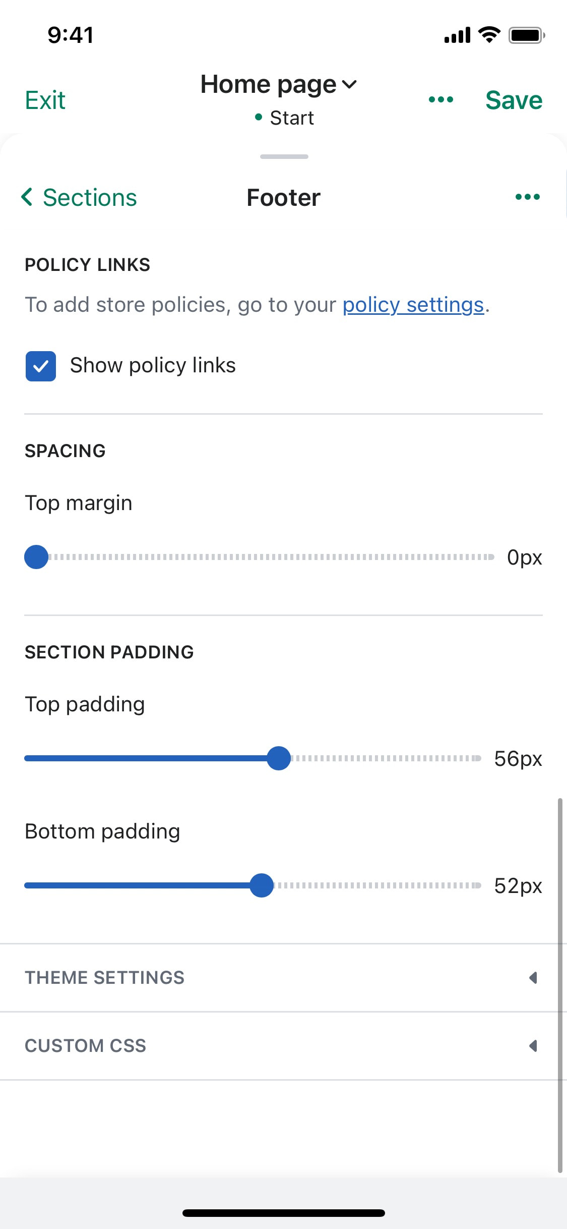 Shopify iOS screen 303