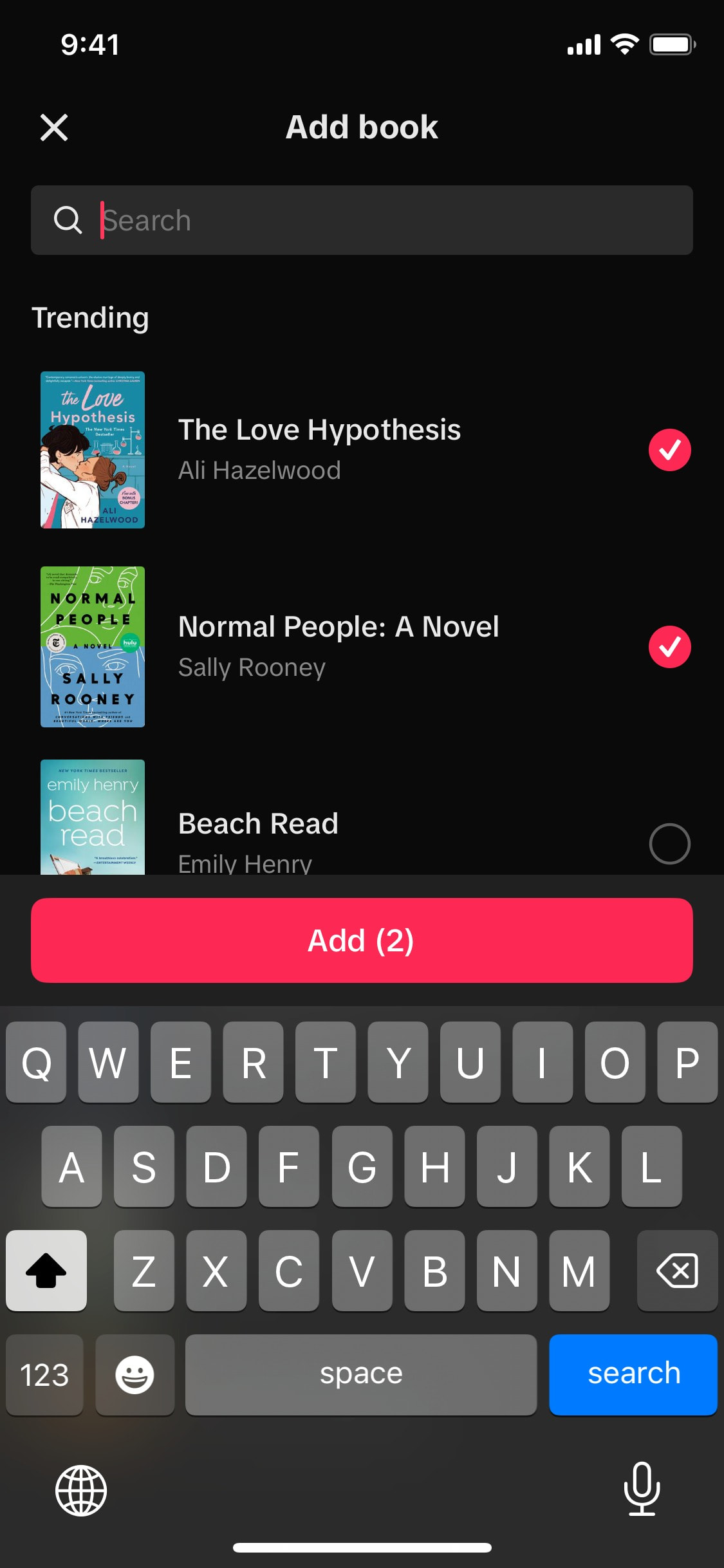 TikTok iOS screen 733