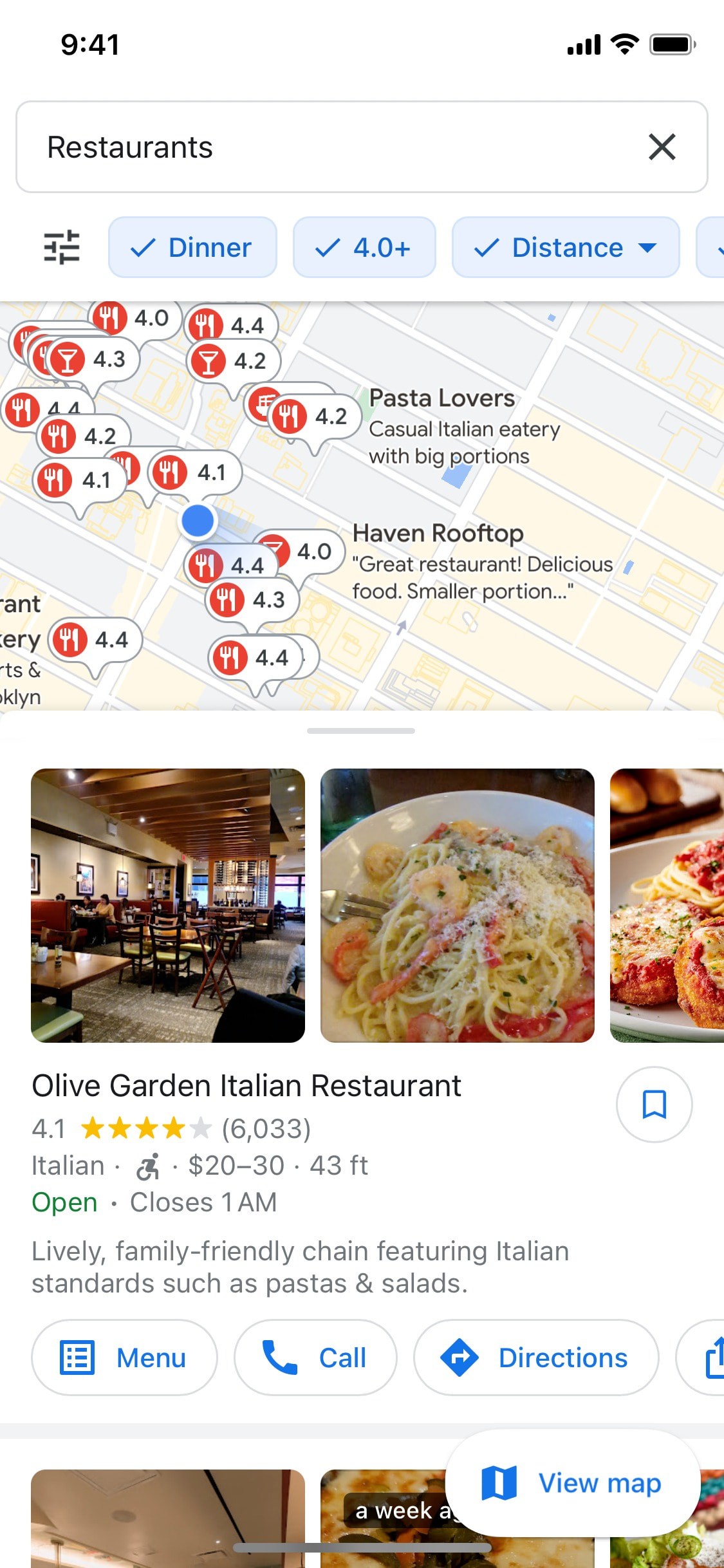 Google Maps iOS screen 201