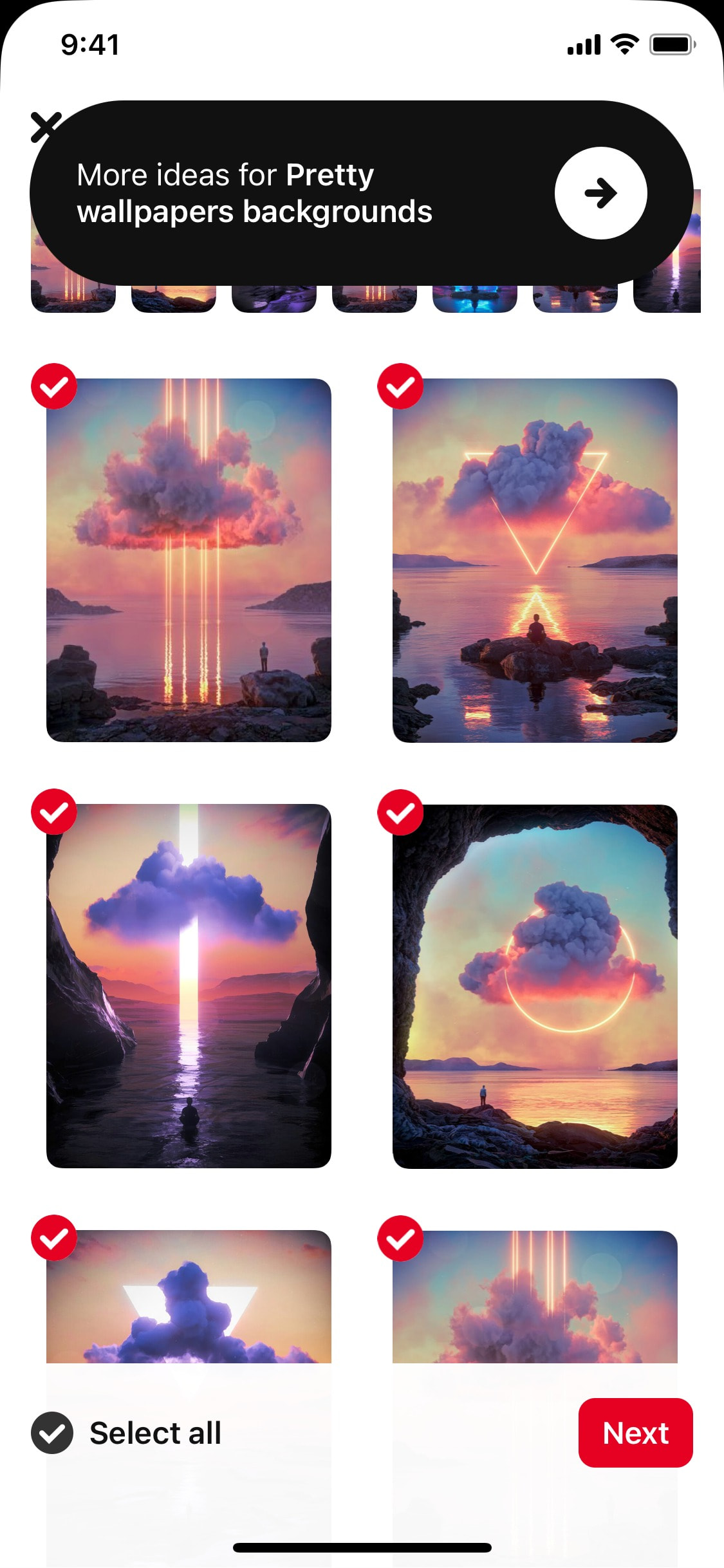 Pinterest iOS screen 459