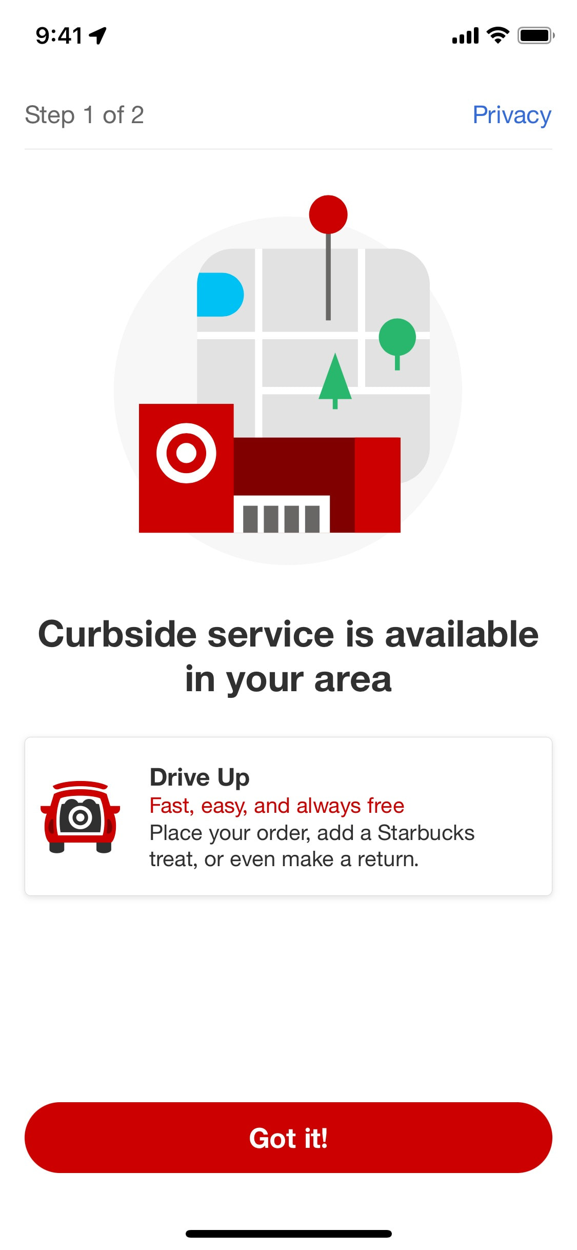 Target iOS screen 264