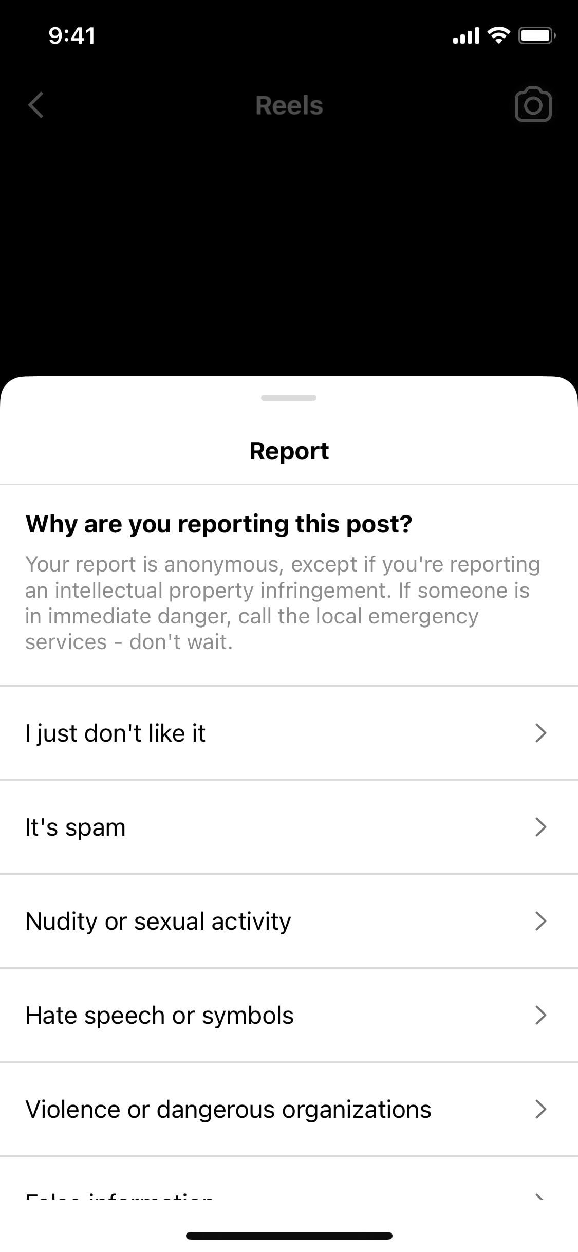 Instagram iOS screen 751