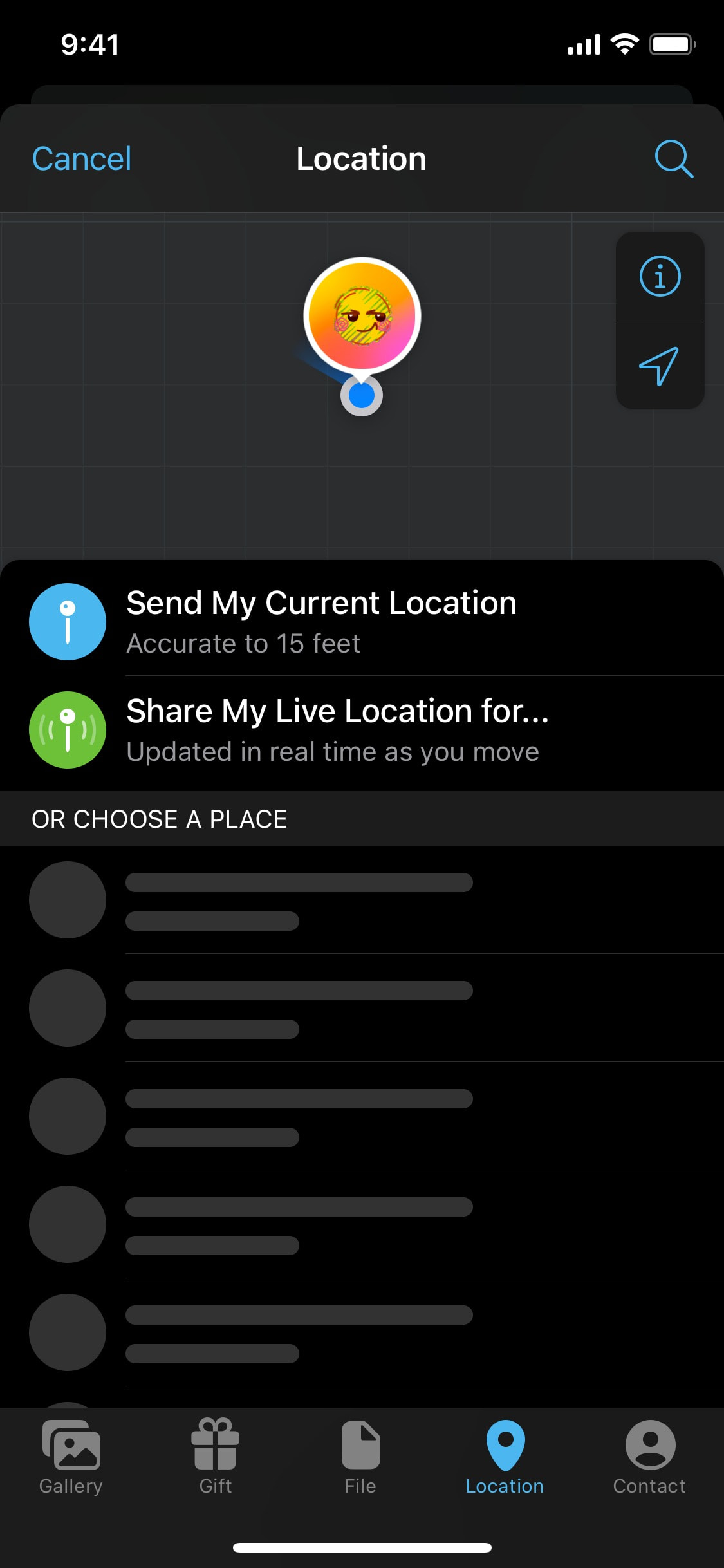 Telegram iOS screen 788