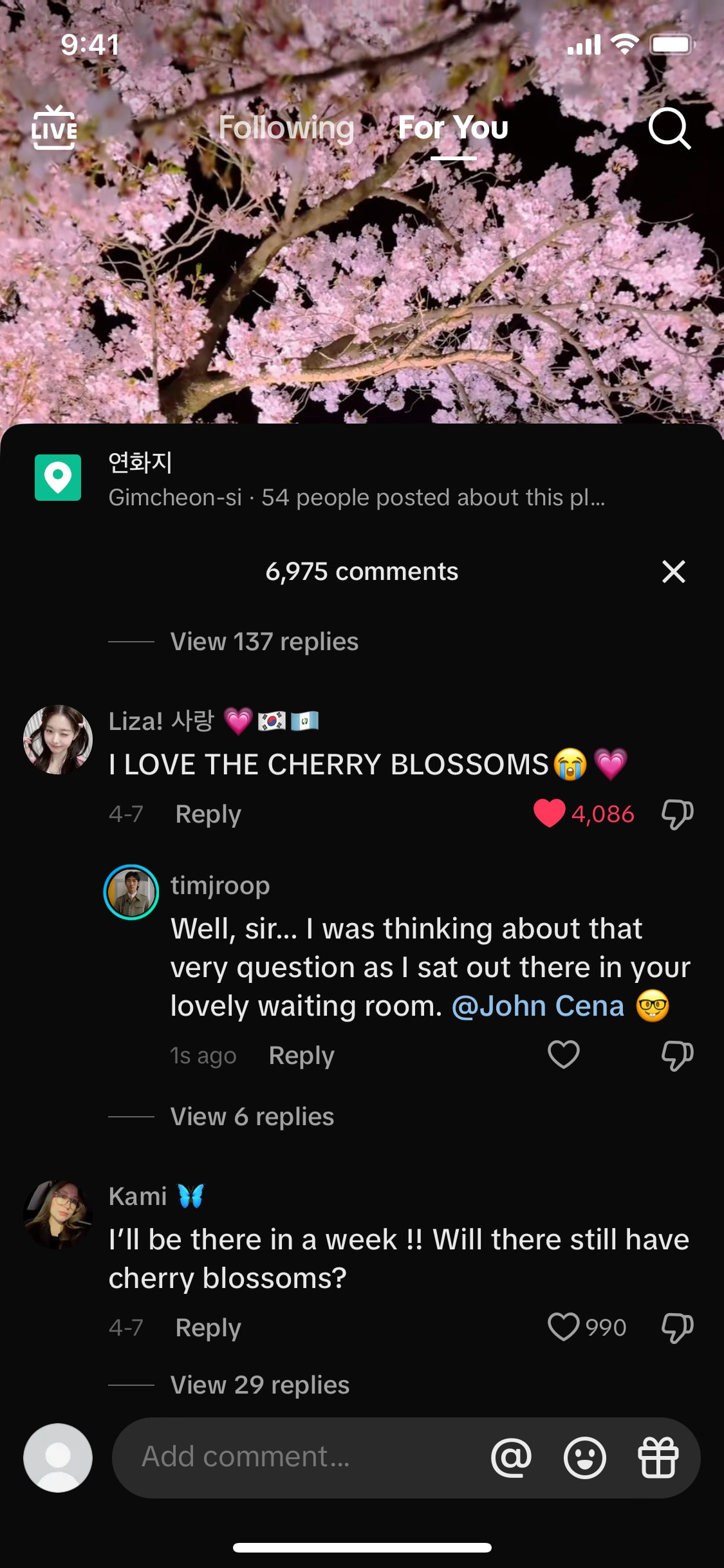 TikTok iOS screen 376