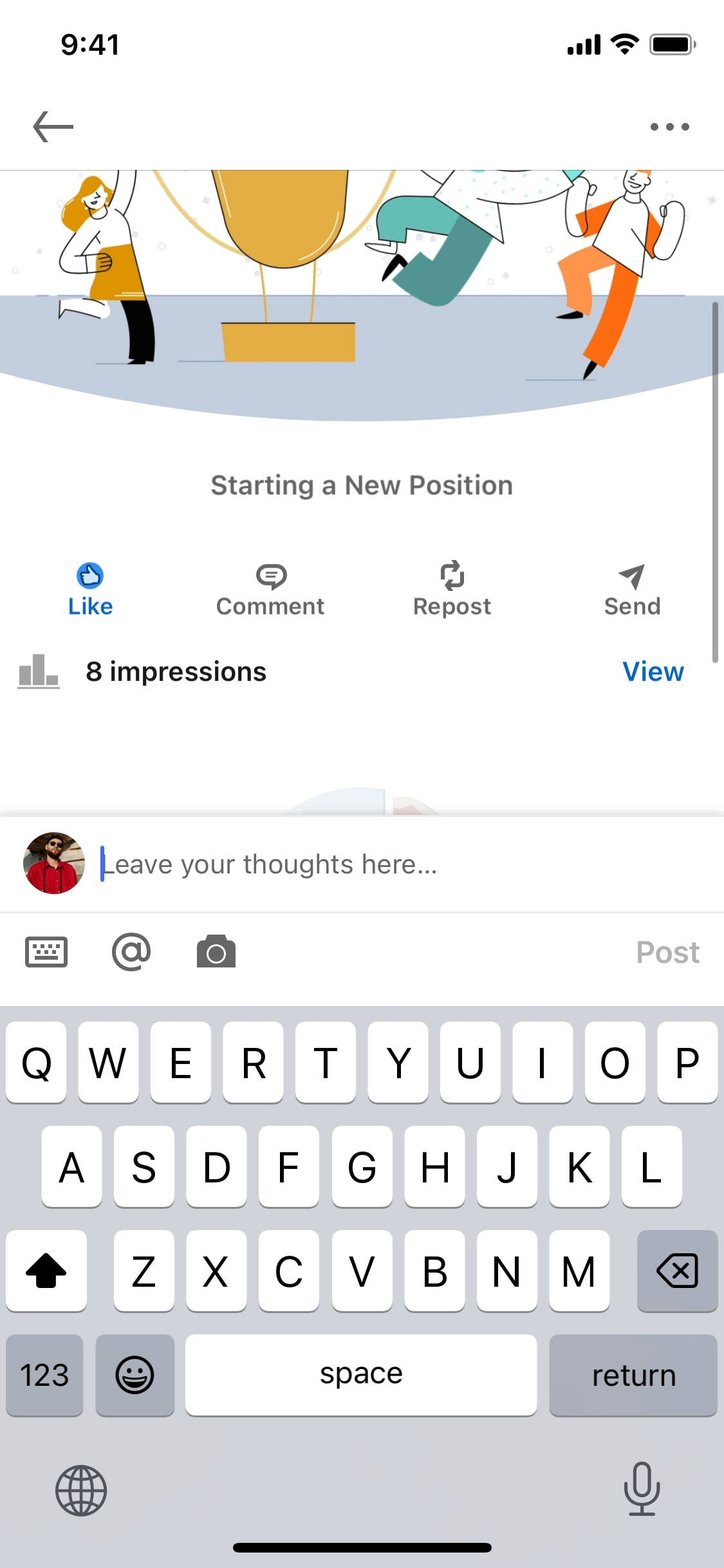 LinkedIn iOS screen 12