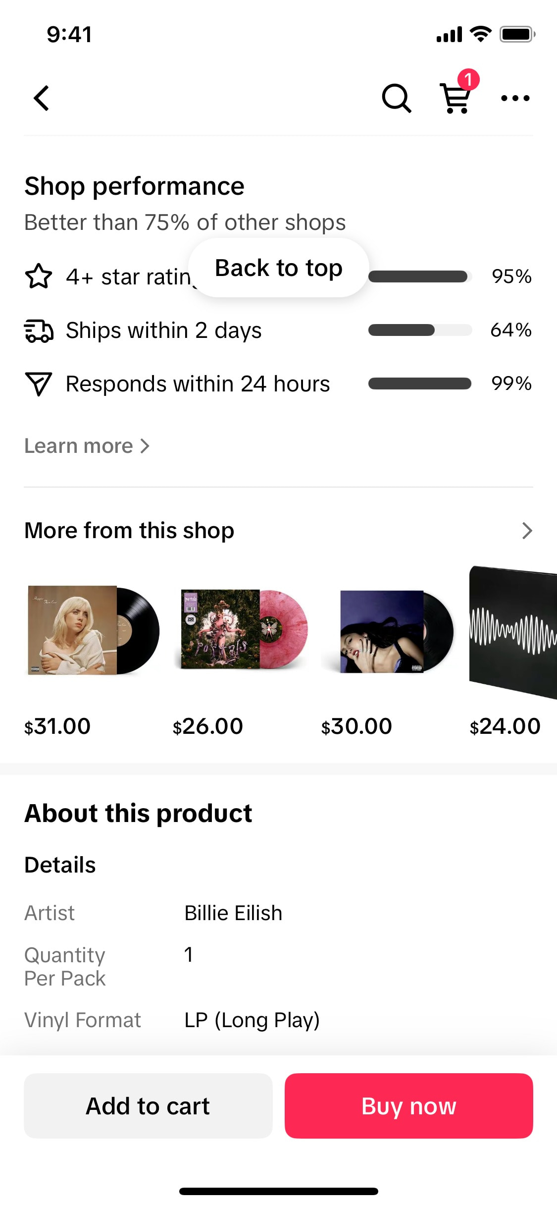 TikTok iOS screen 362