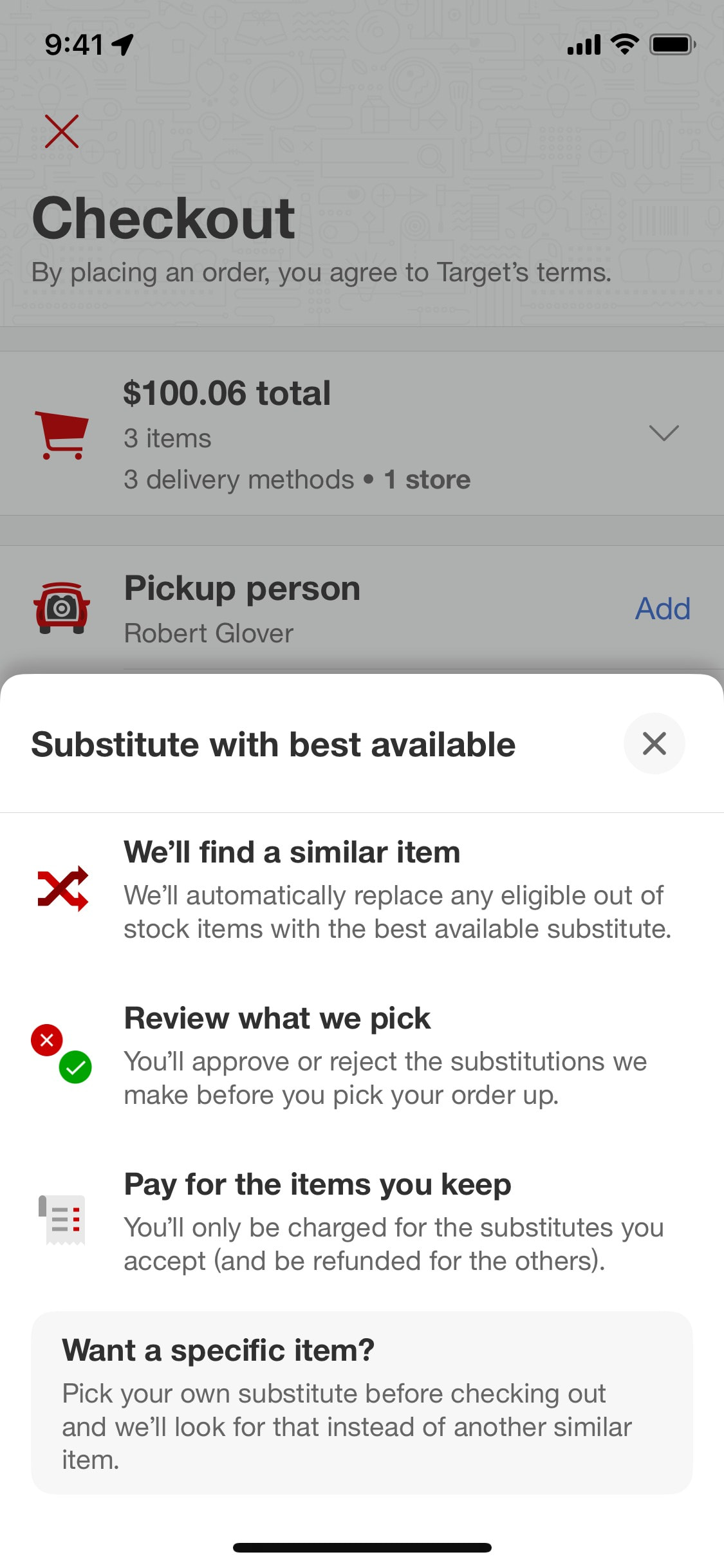 Target iOS screen 719