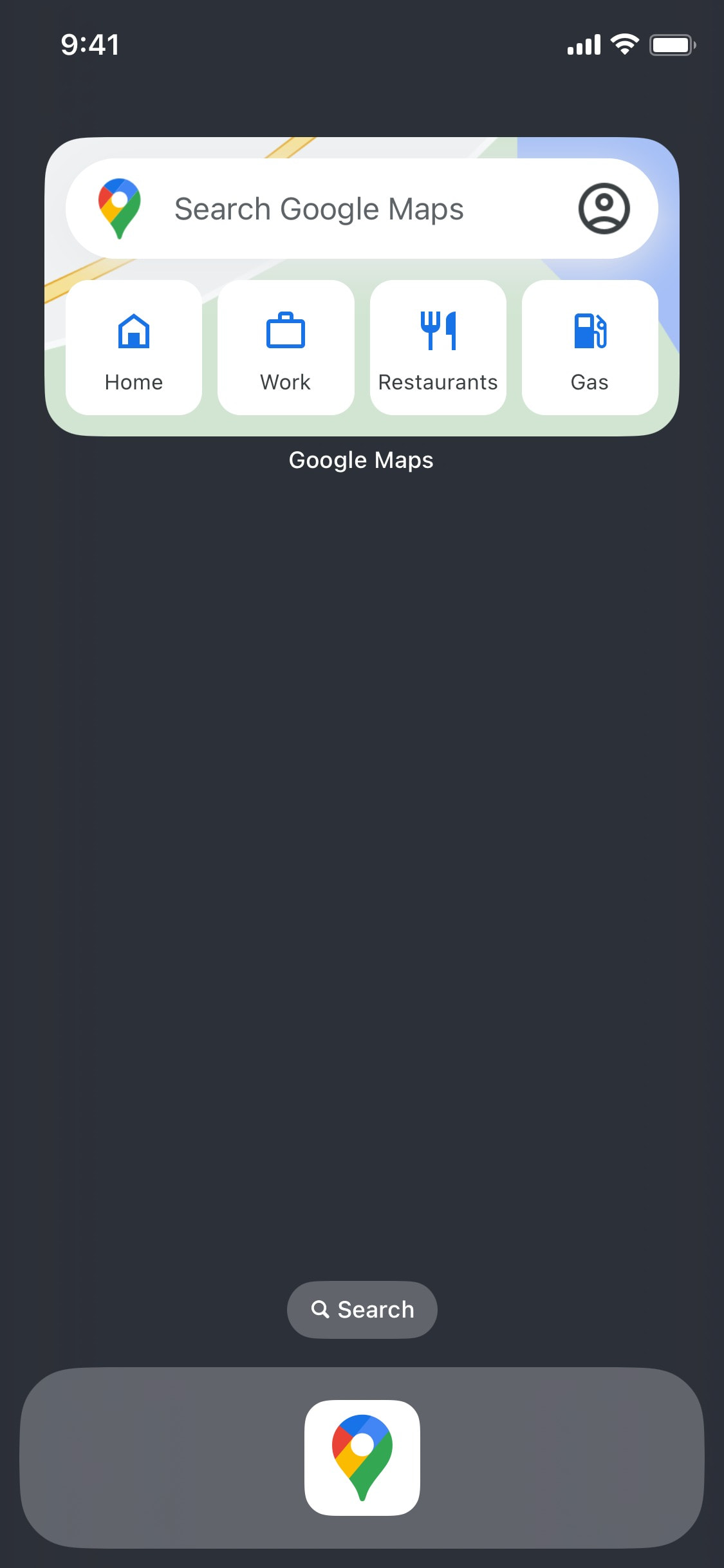 Google Maps iOS screen 601