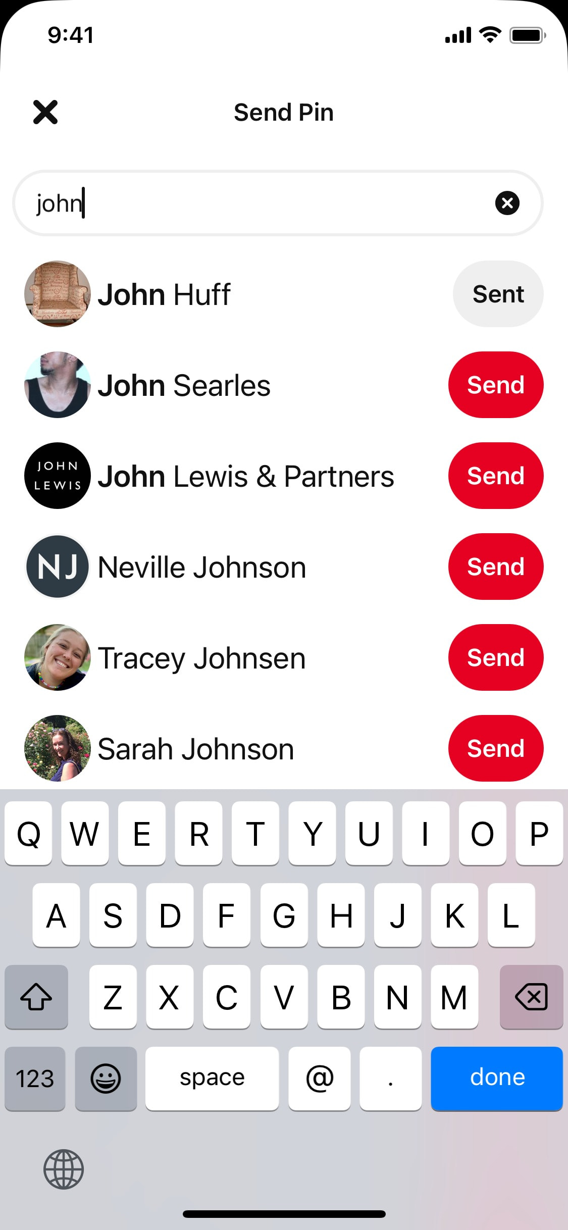 Pinterest iOS screen 72