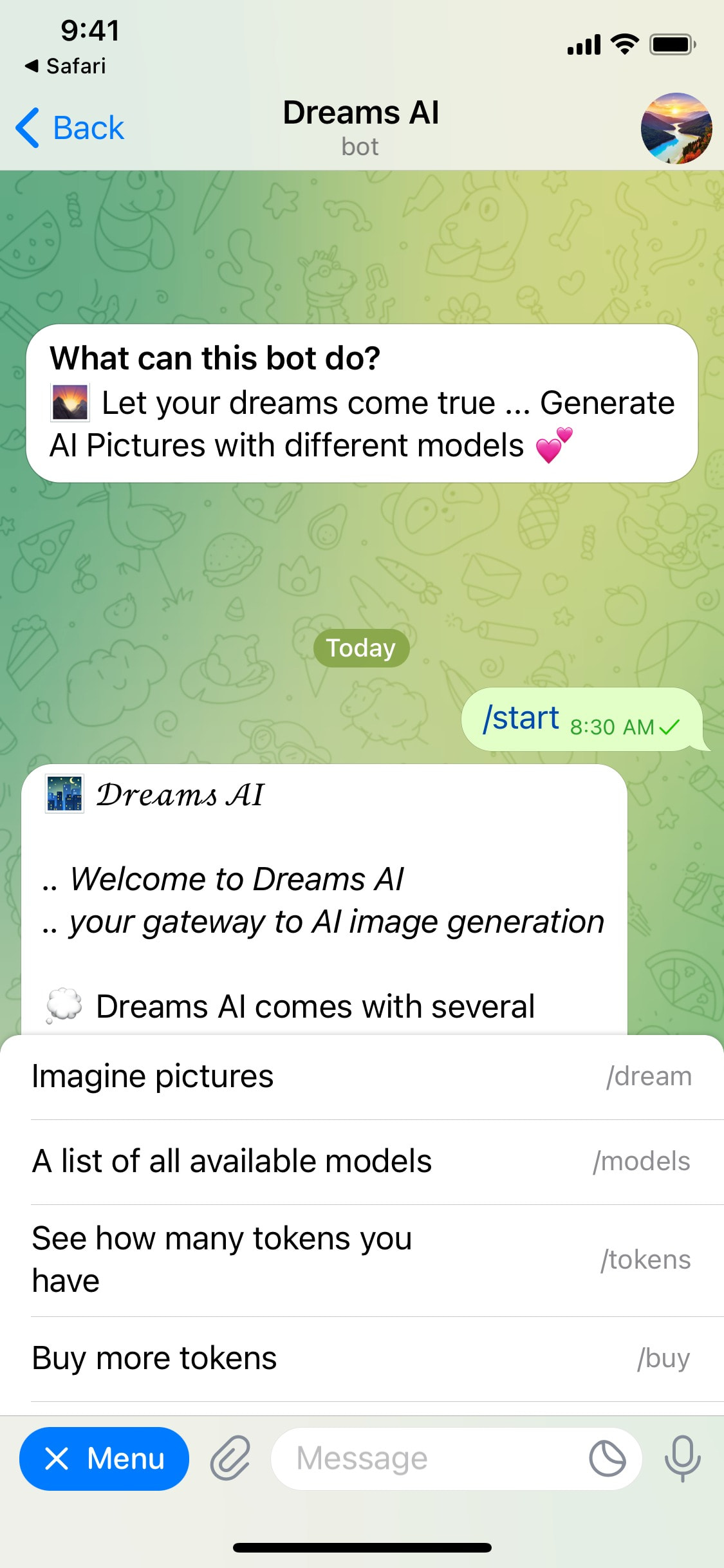 Telegram iOS screen 866
