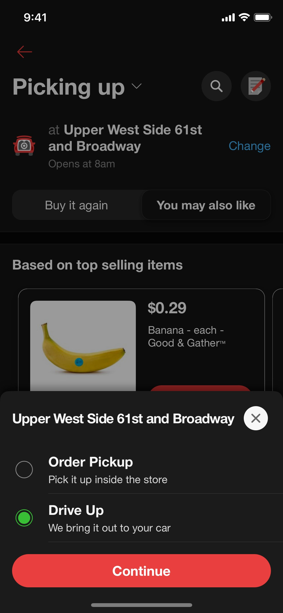 Target iOS screen 34
