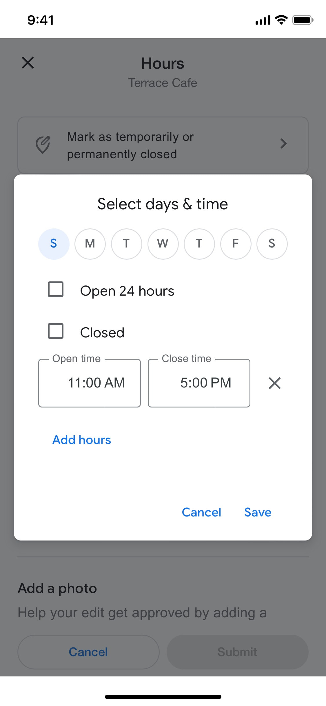 Google Maps iOS screen 452