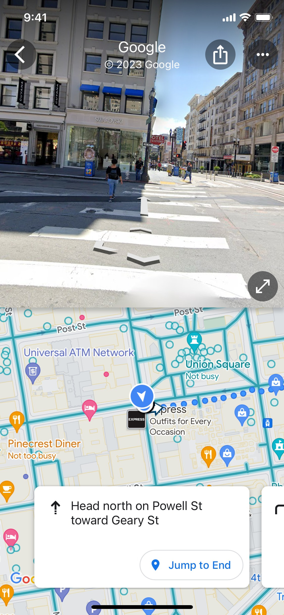 Google Maps iOS screen 379