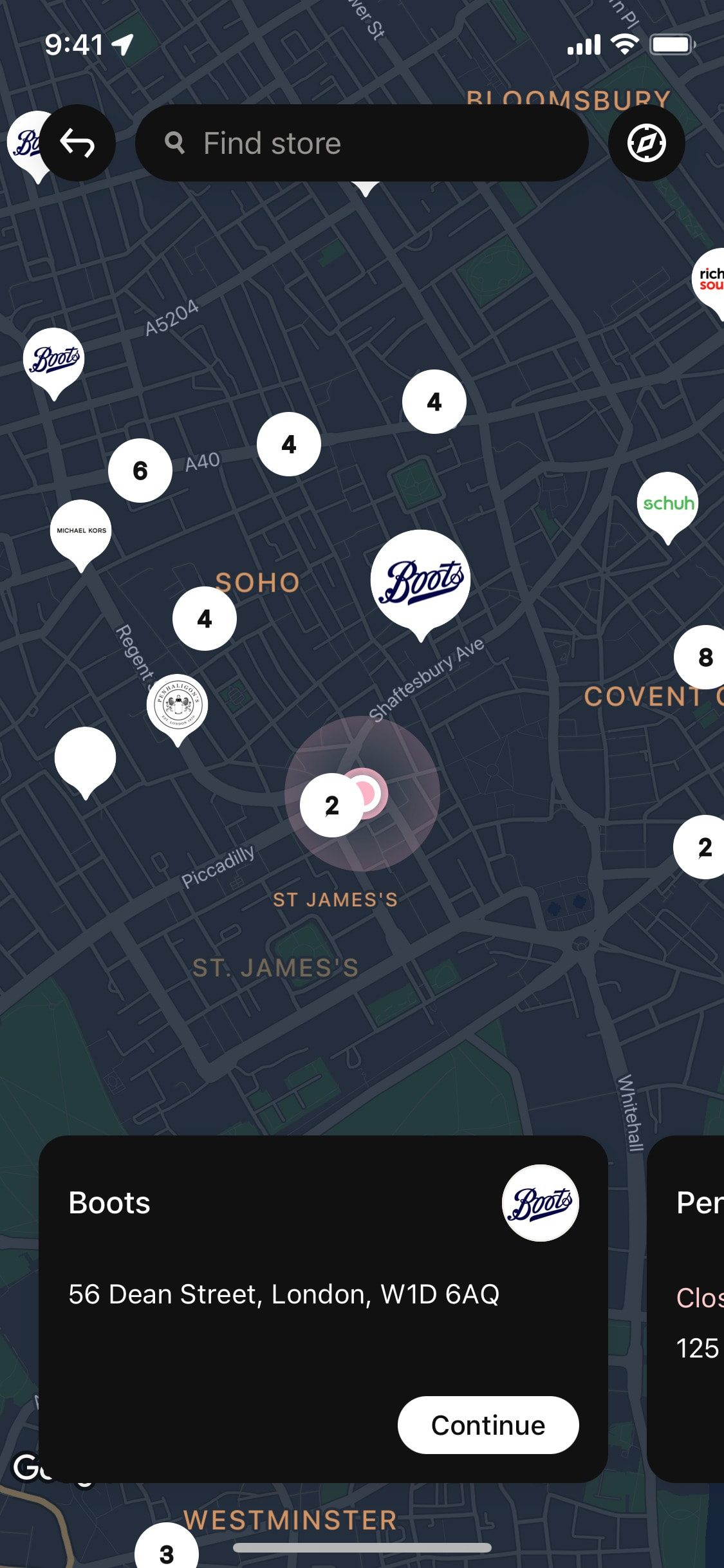 Klarna iOS screen 199