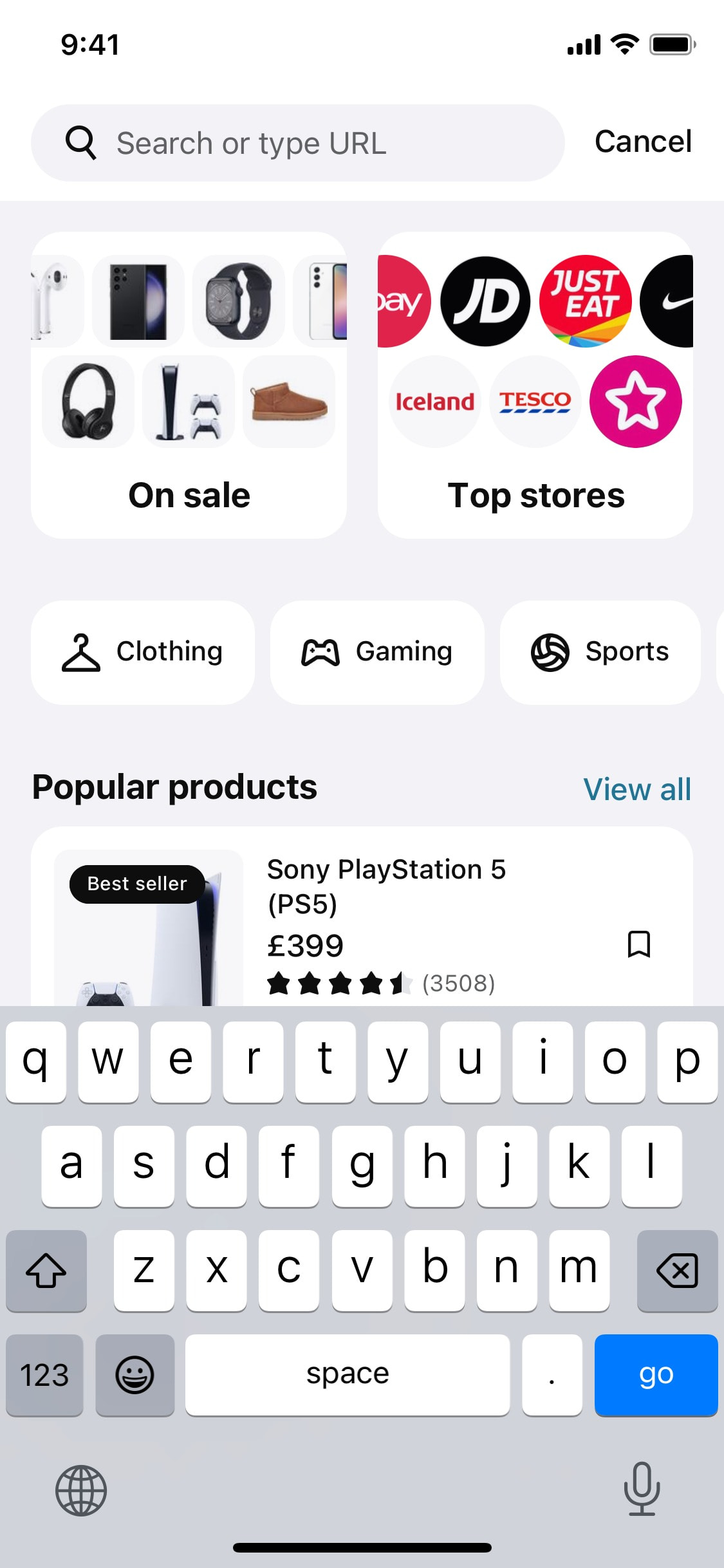 Klarna iOS screen 80