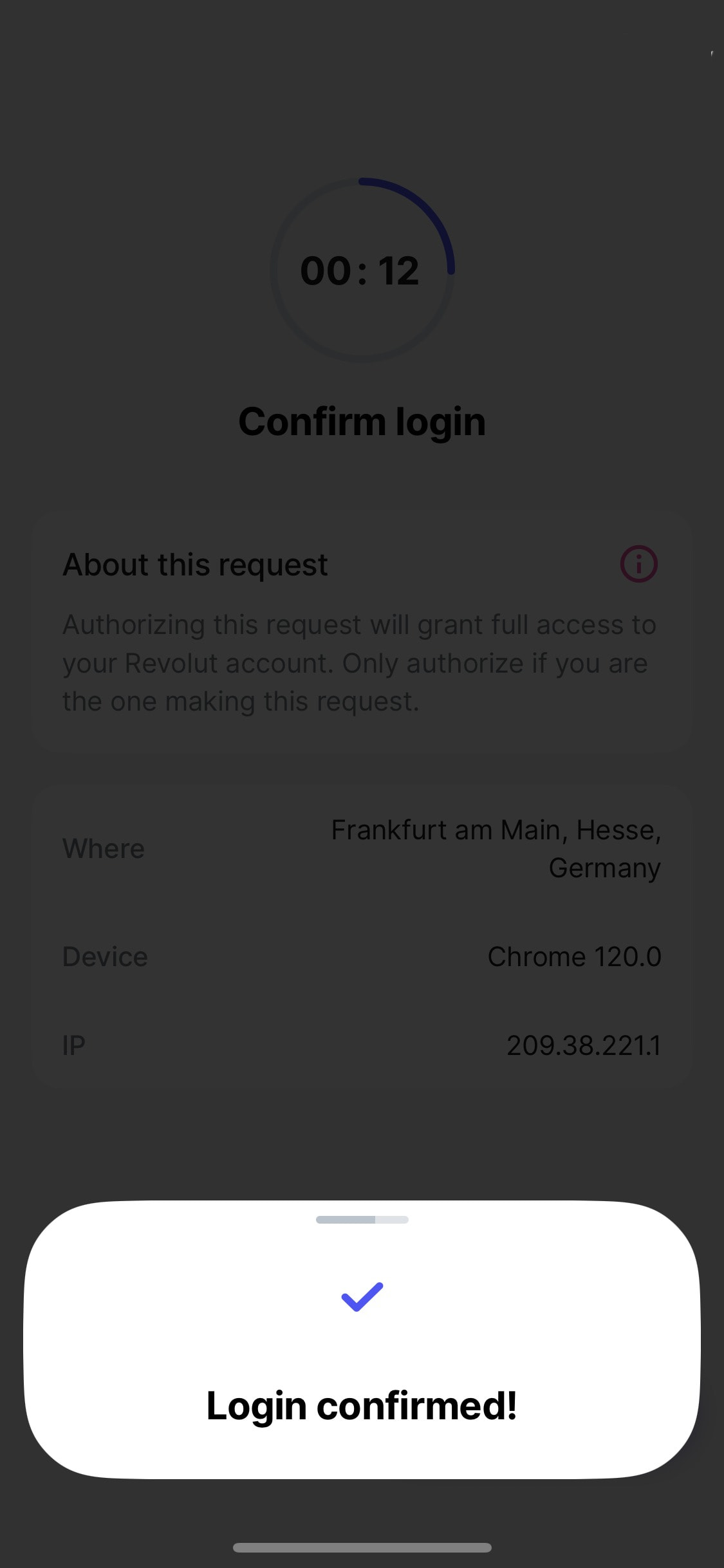 Revolut iOS screen 602