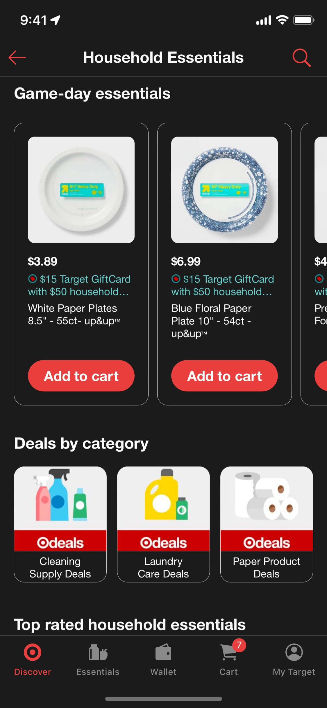 Target iOS screen 466