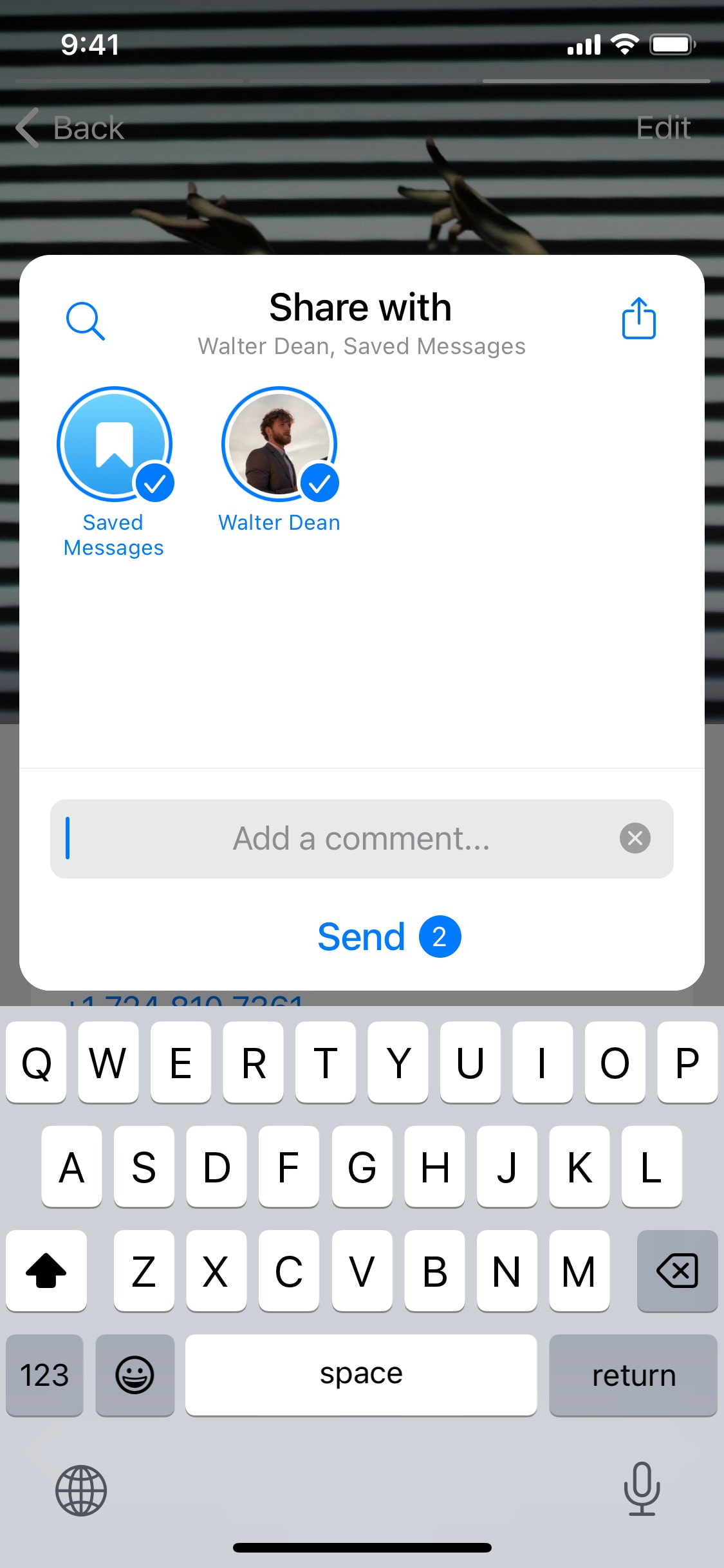Telegram iOS screen 732