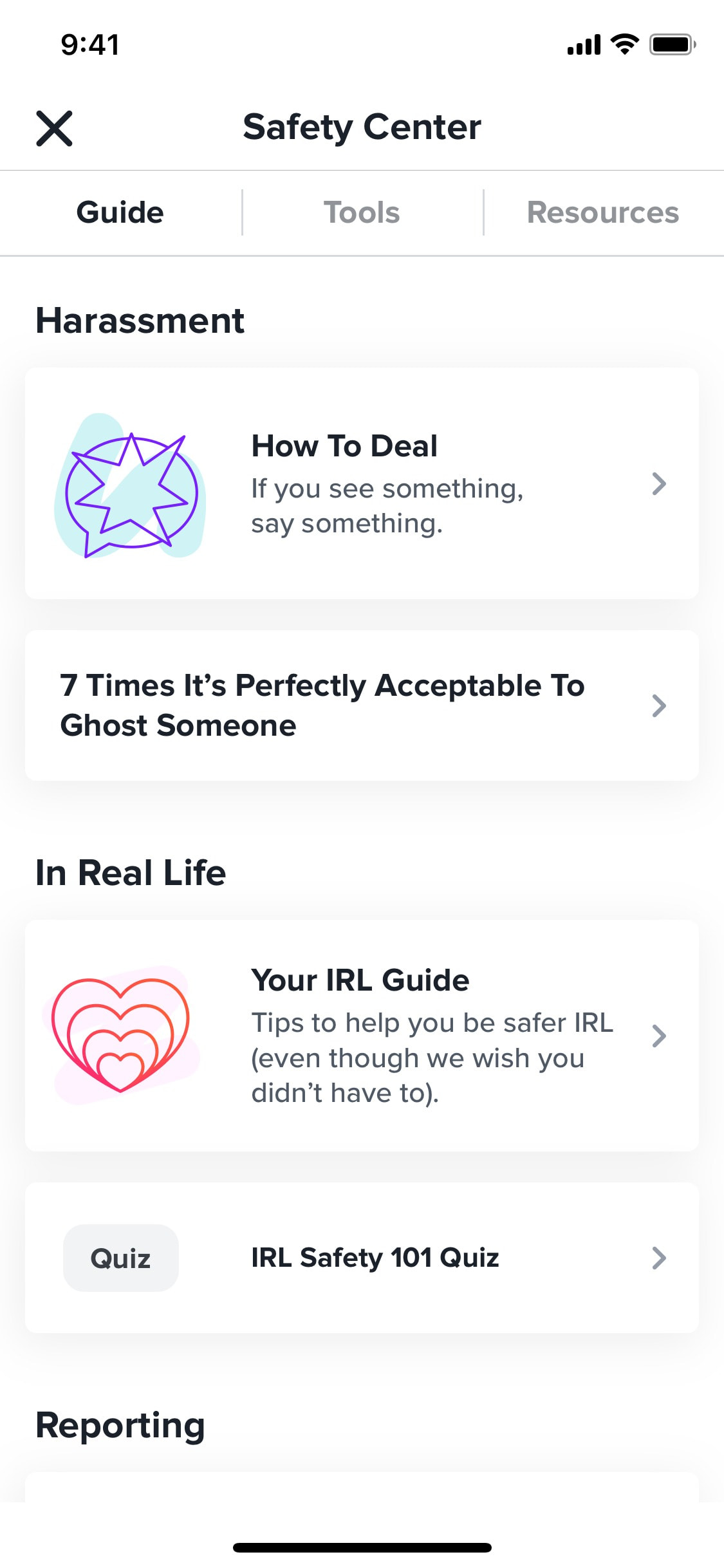 Tinder iOS screen 159