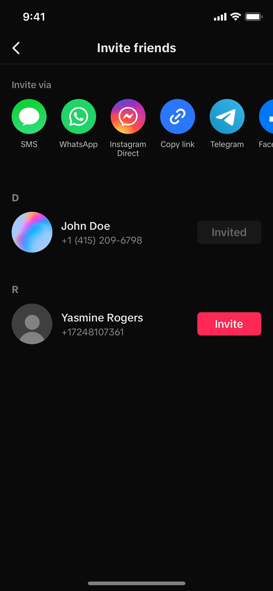 TikTok iOS screen 262