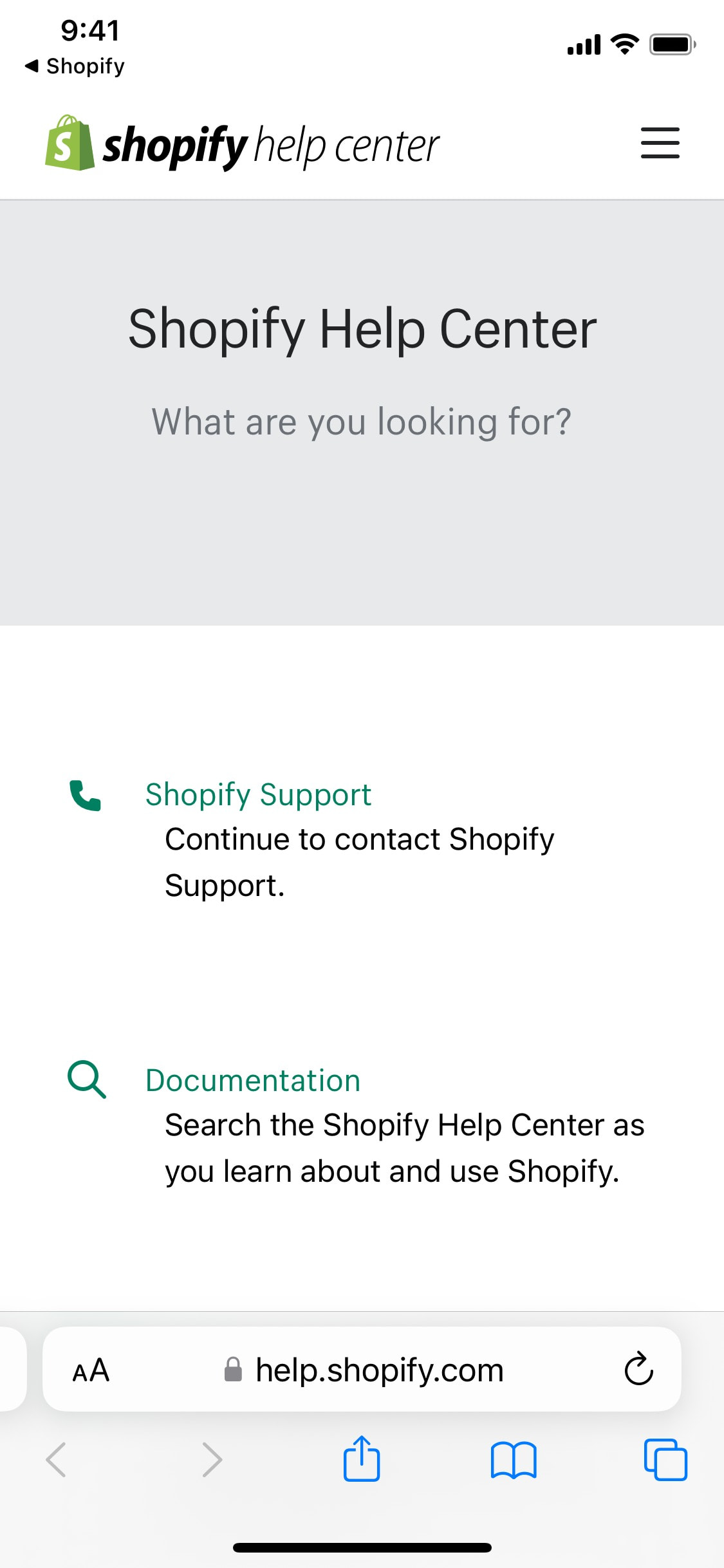 Shopify iOS screen 381