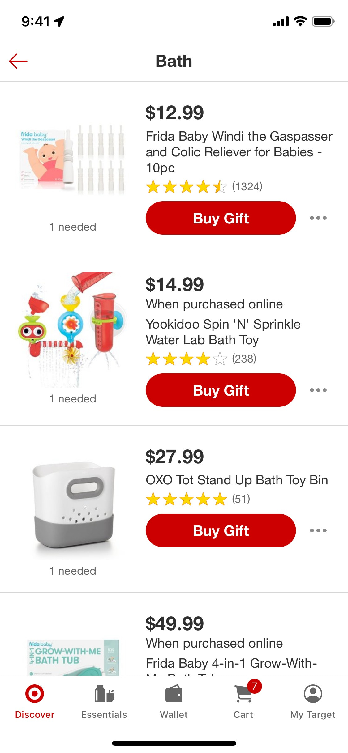 Target iOS screen 567