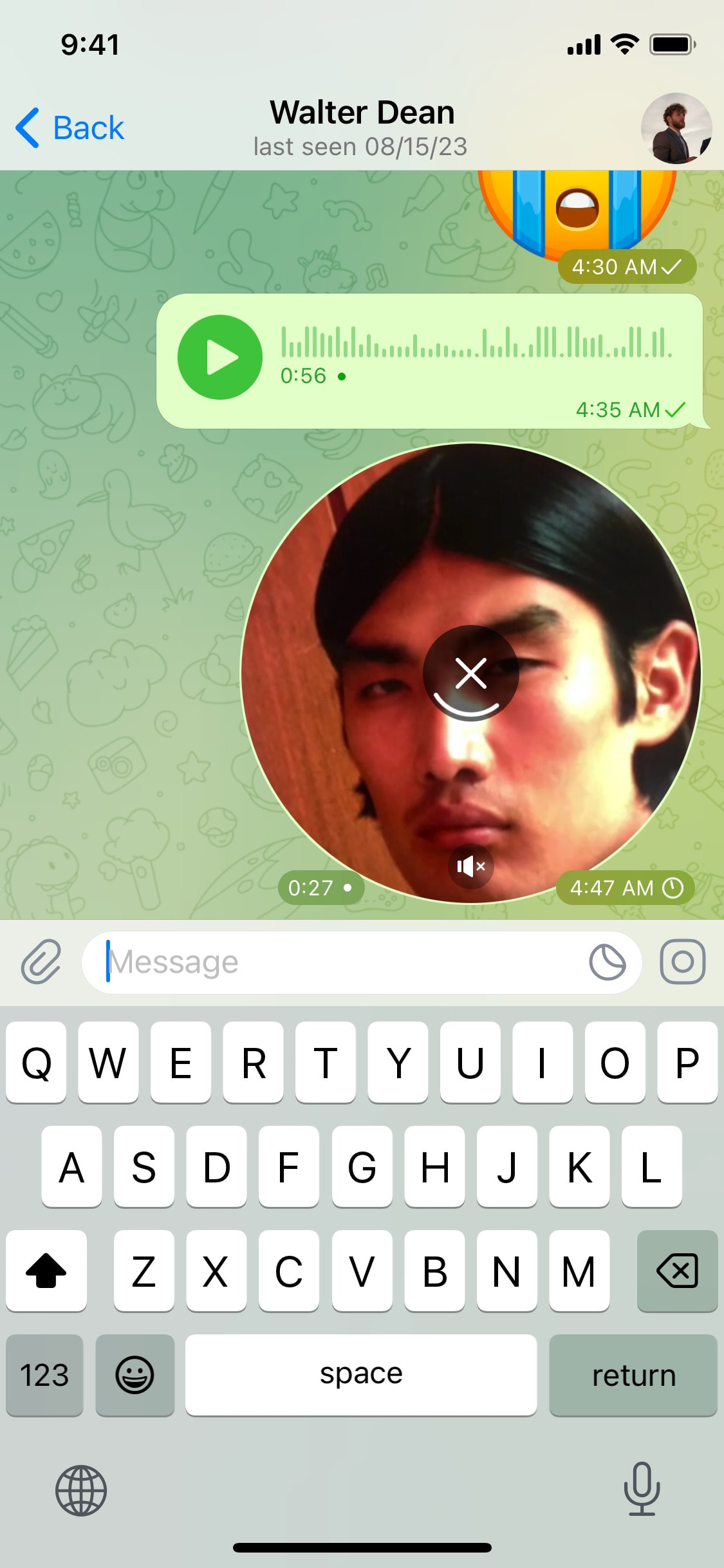 Telegram iOS screen 174