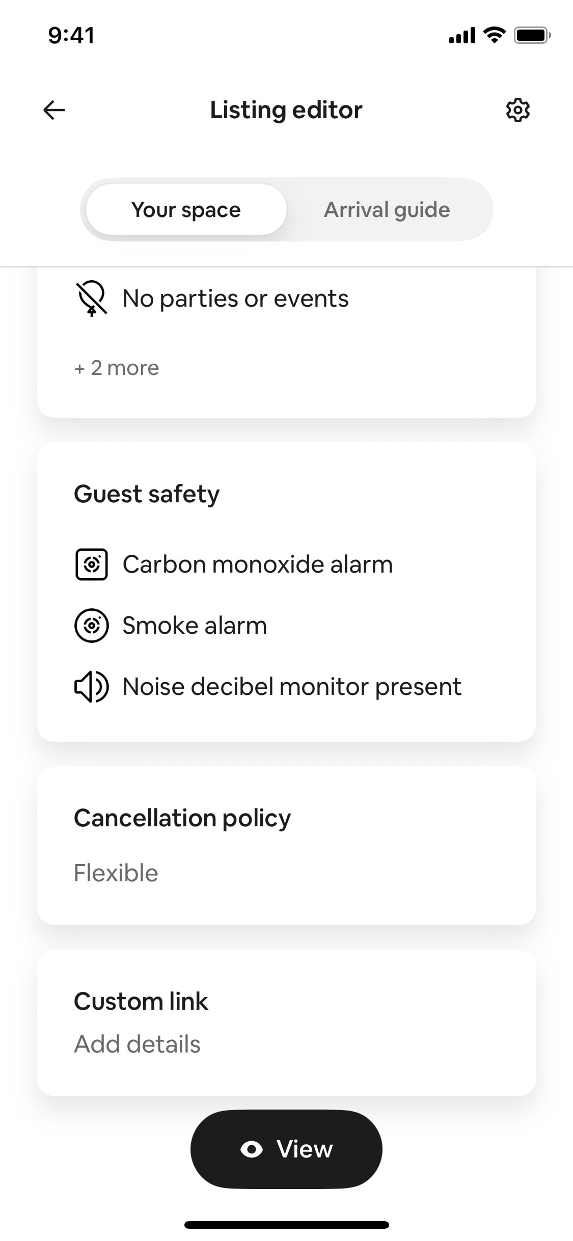 Airbnb iOS screen 200