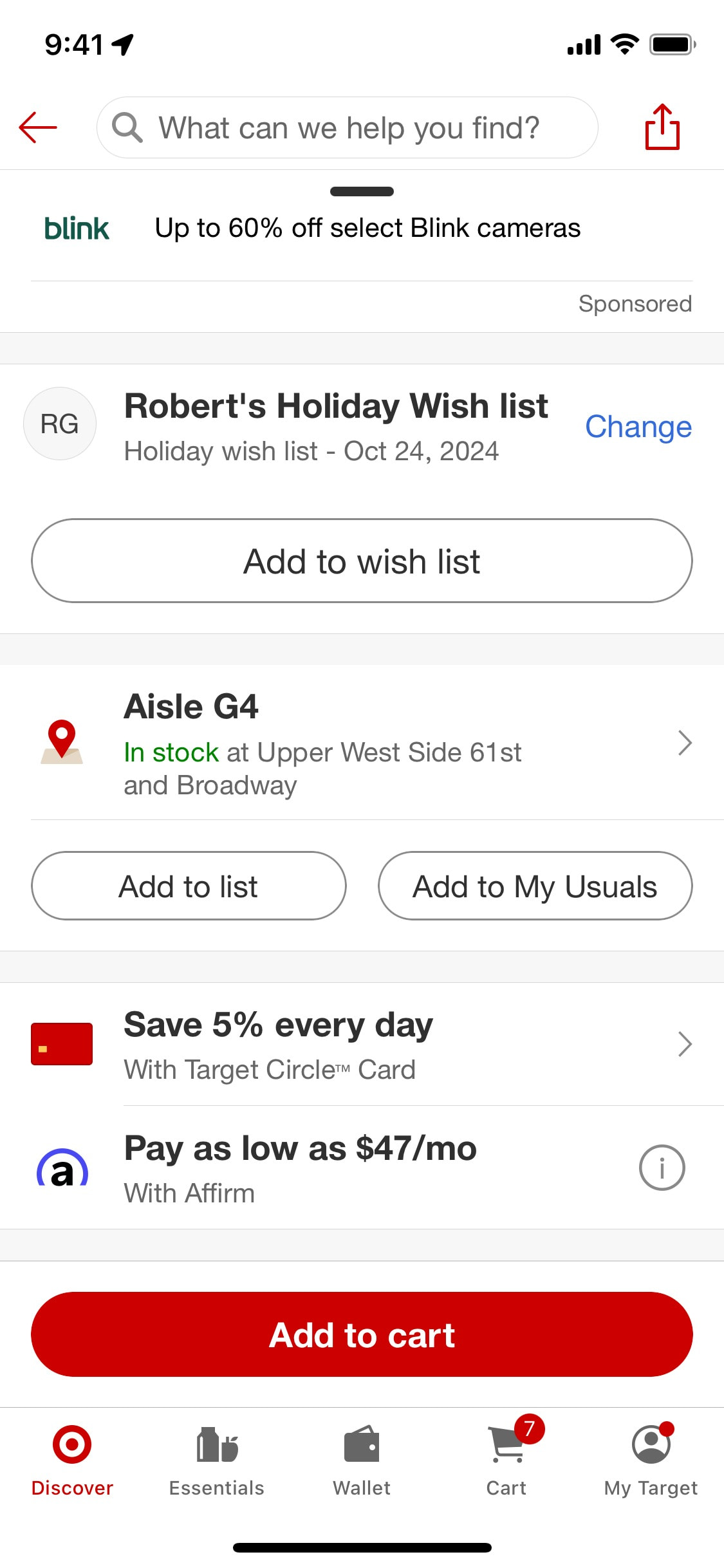 Target iOS screen 18