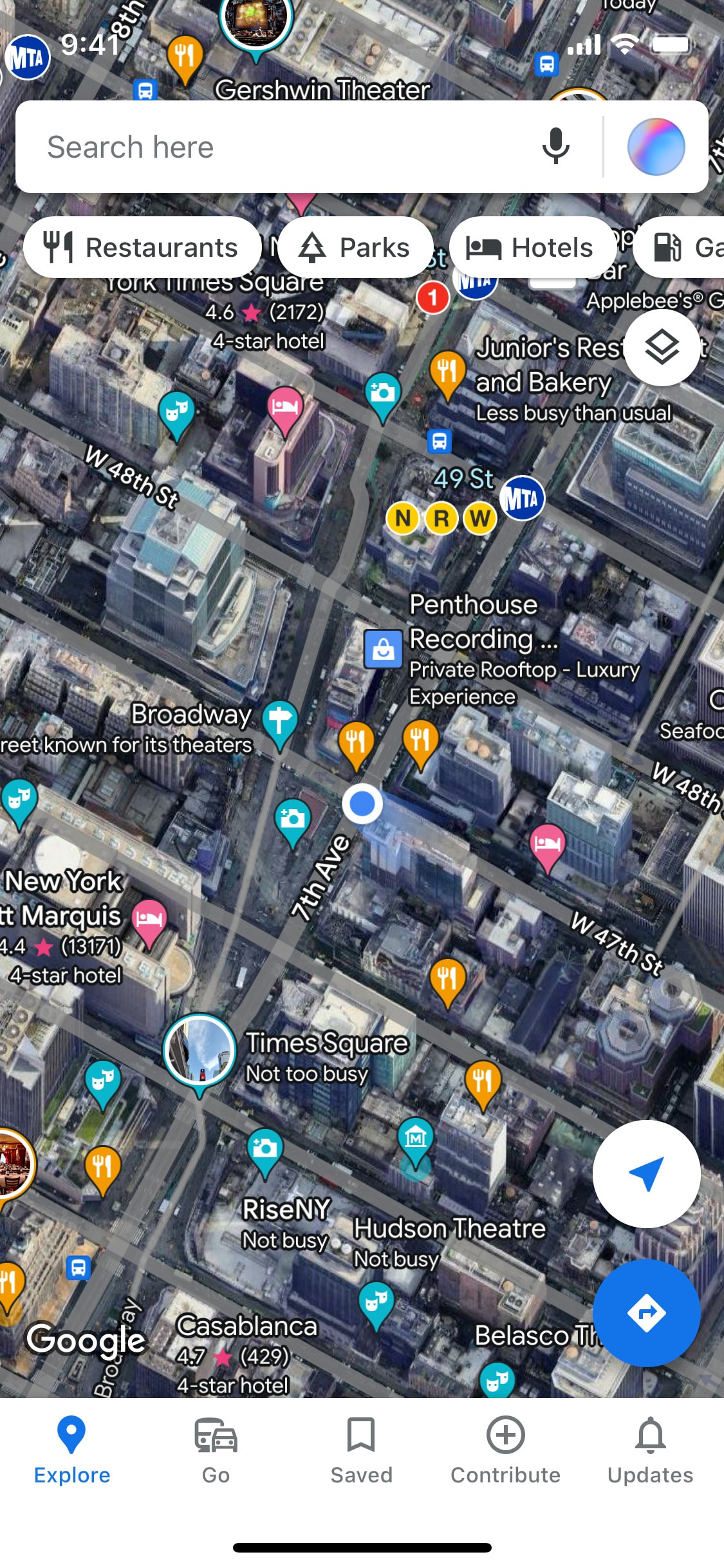 Google Maps iOS screen 666