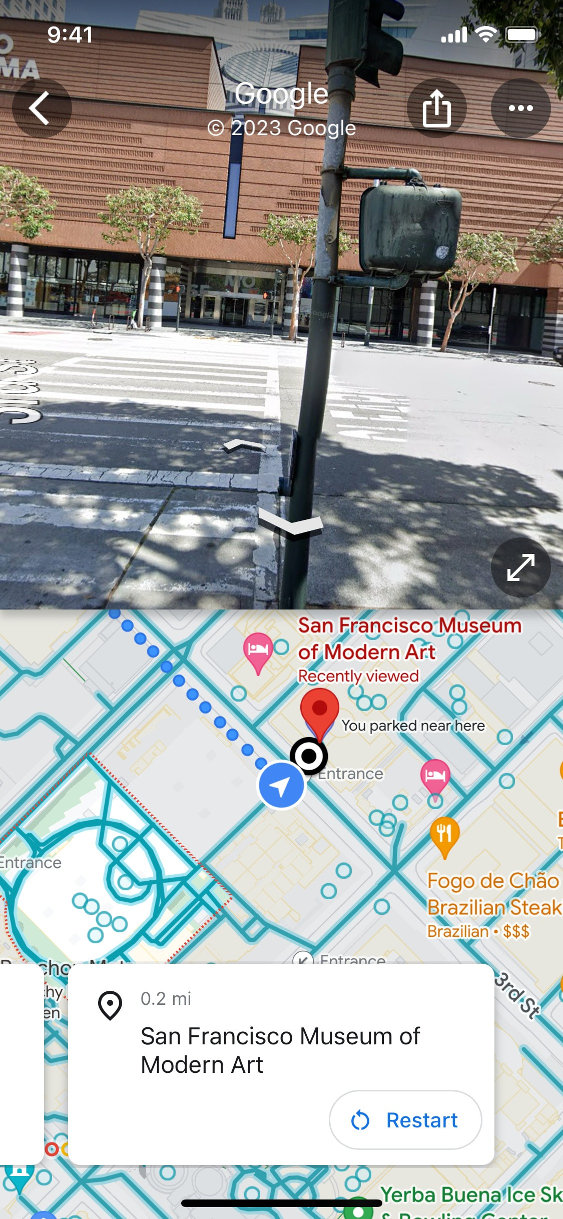 Google Maps iOS screen 658