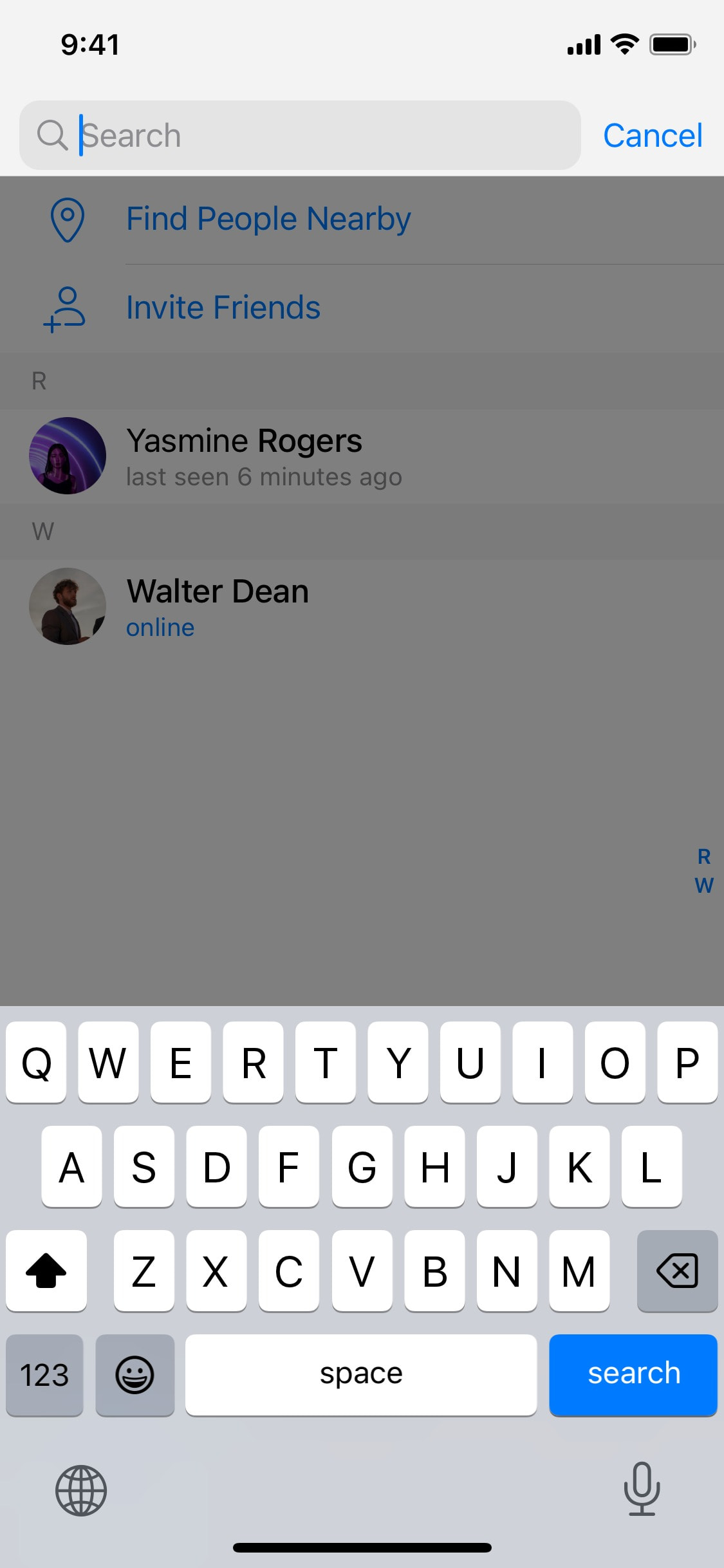 Telegram iOS screen 393