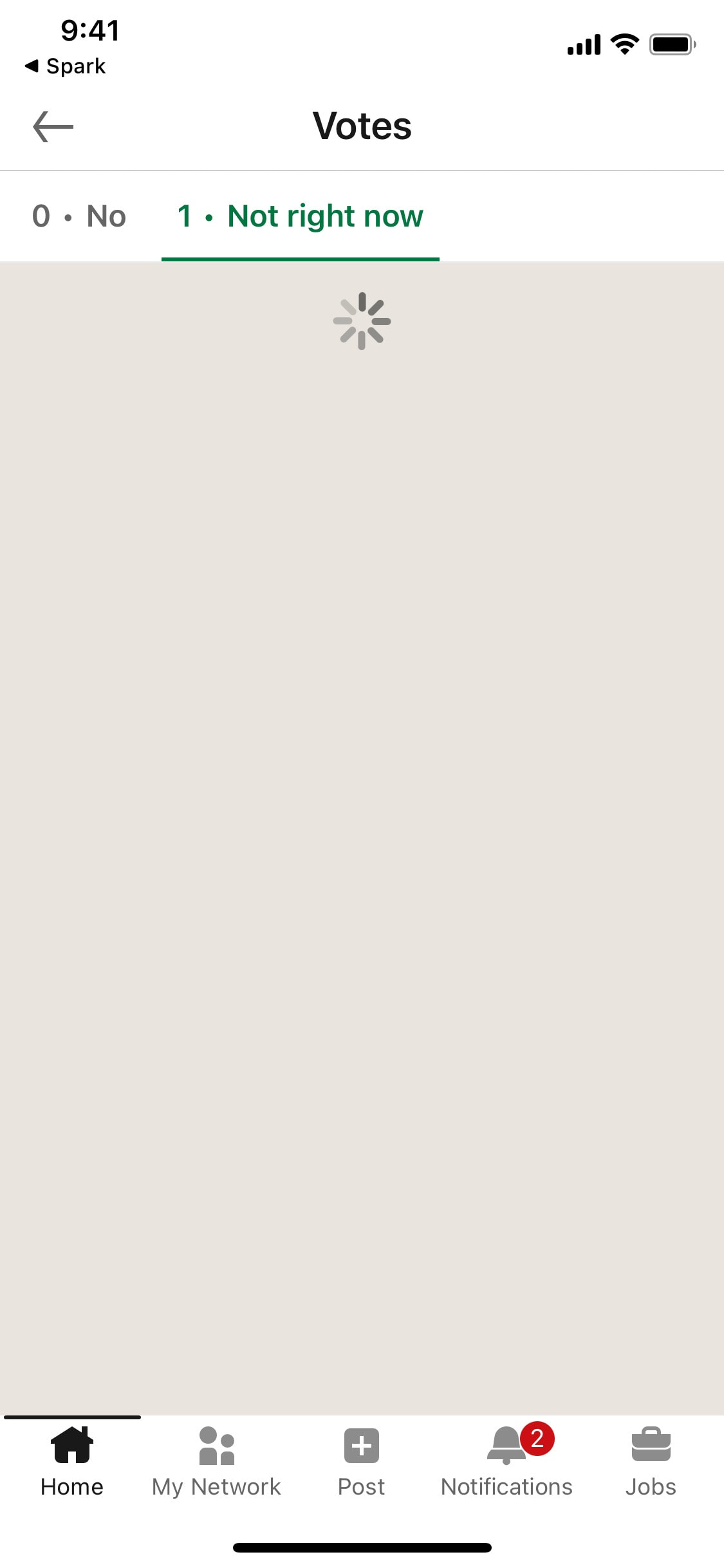 LinkedIn iOS screen 84