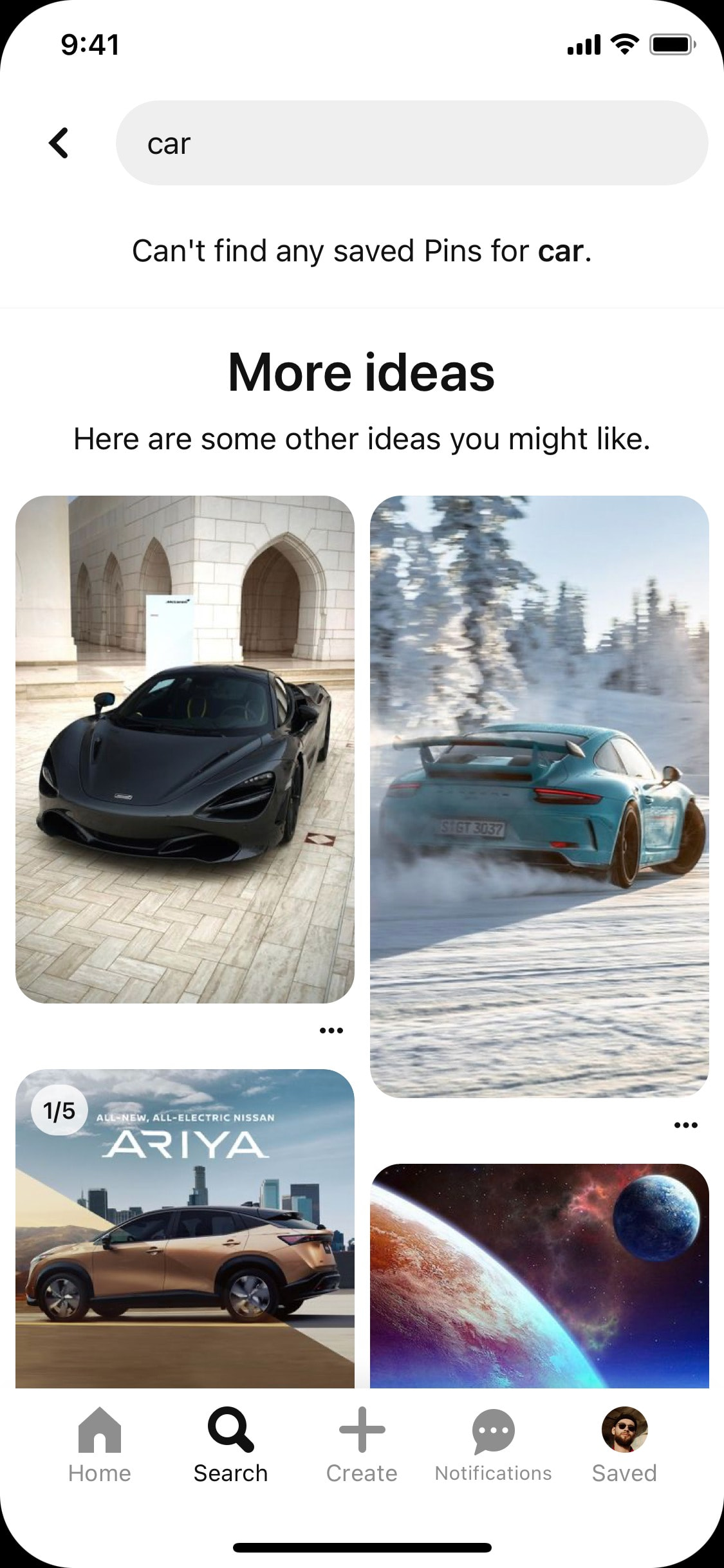 Pinterest iOS screen 376