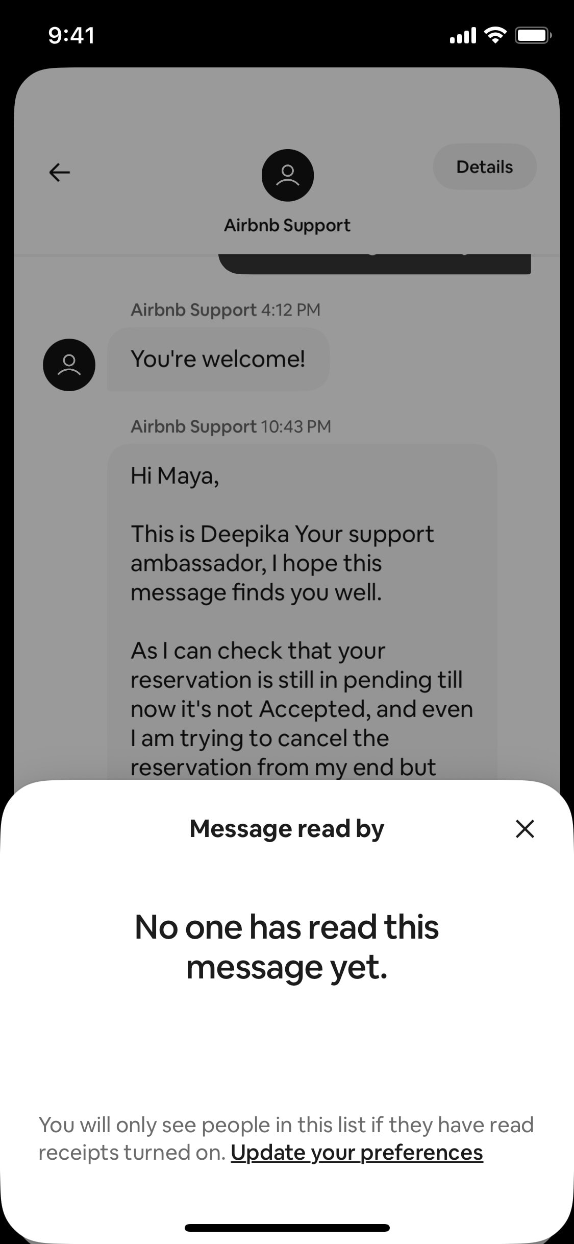 Airbnb iOS screen 624