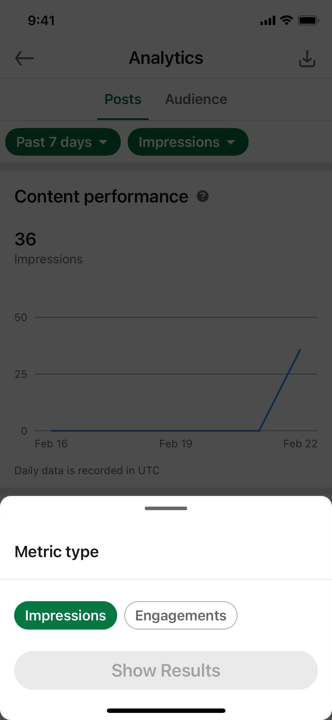 LinkedIn iOS screen 48