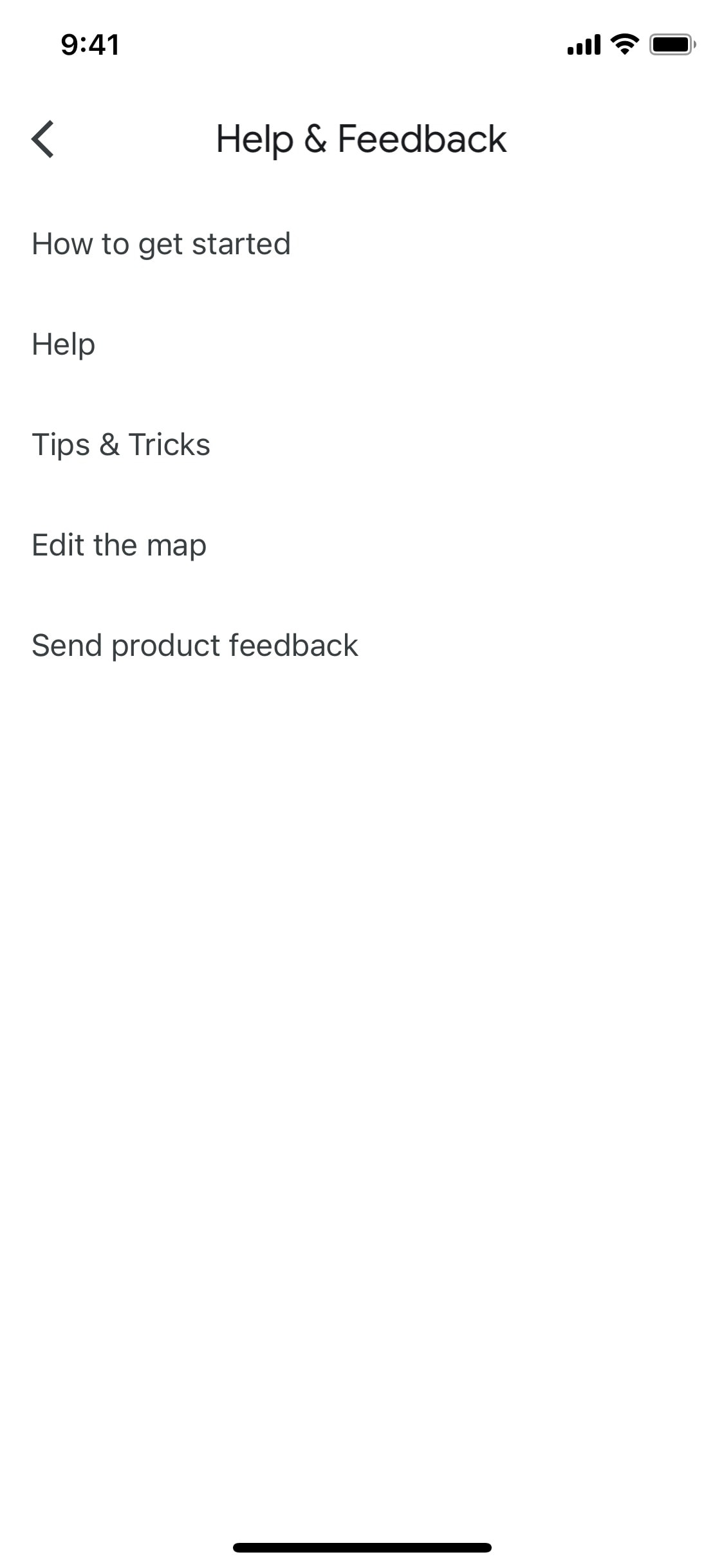 Google Maps iOS screen 502