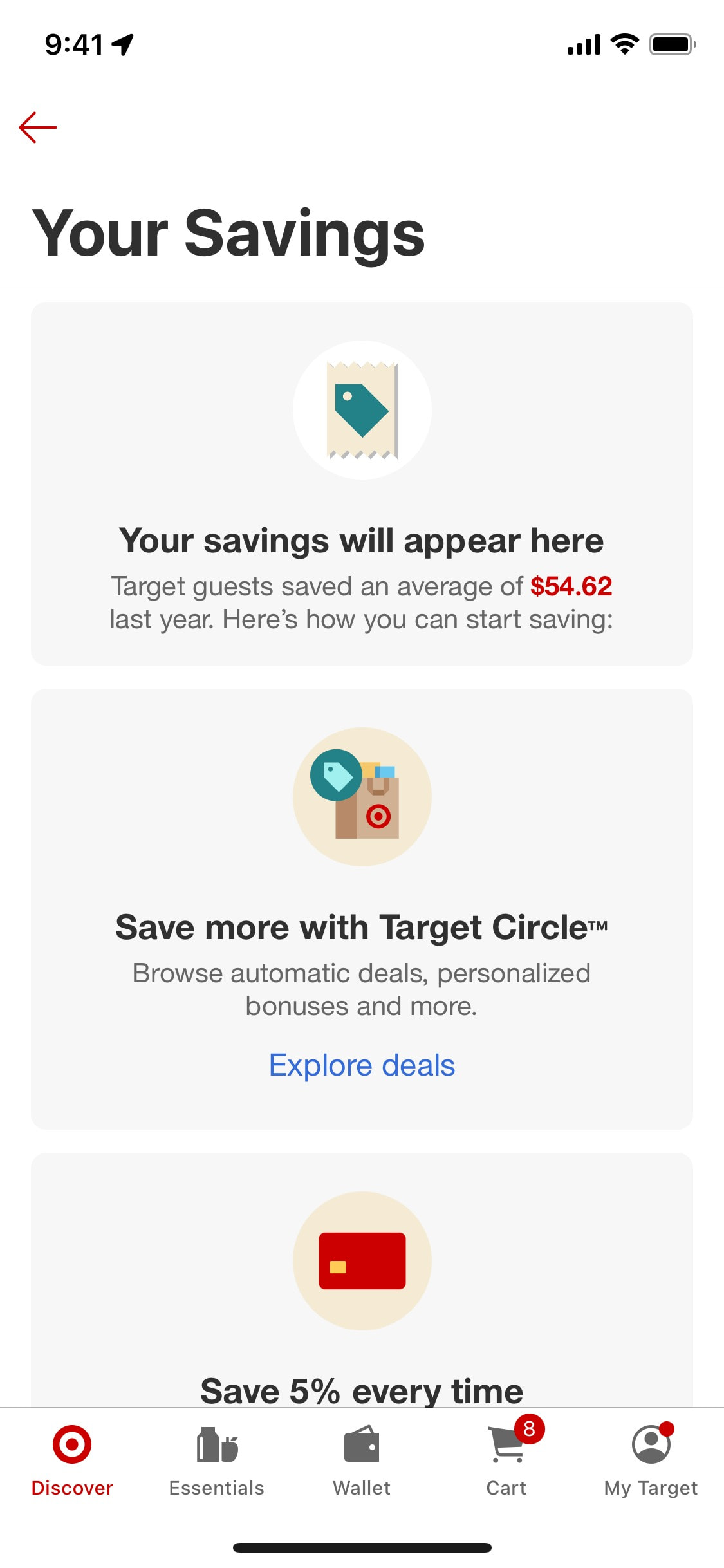 Target iOS screen 47