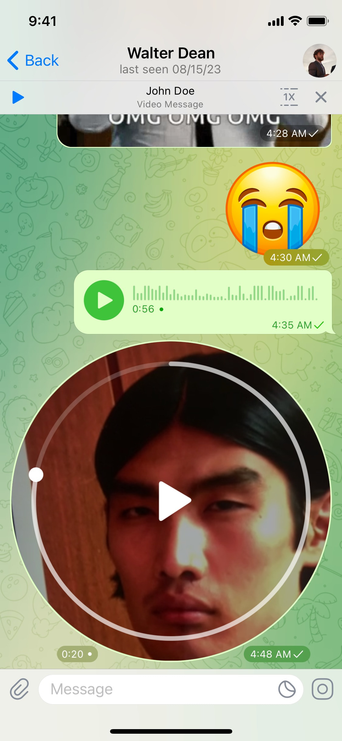 Telegram iOS screen 643