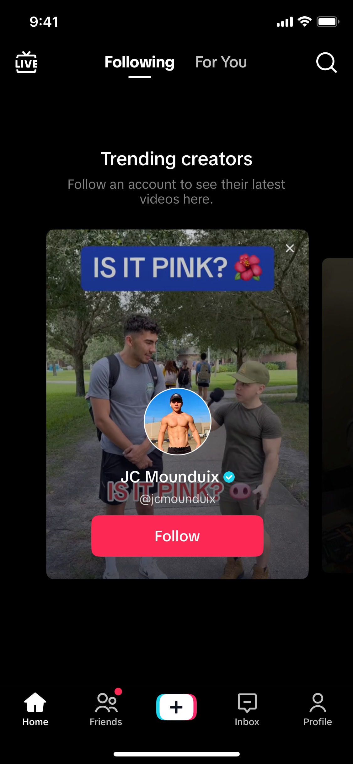 TikTok iOS screen 42