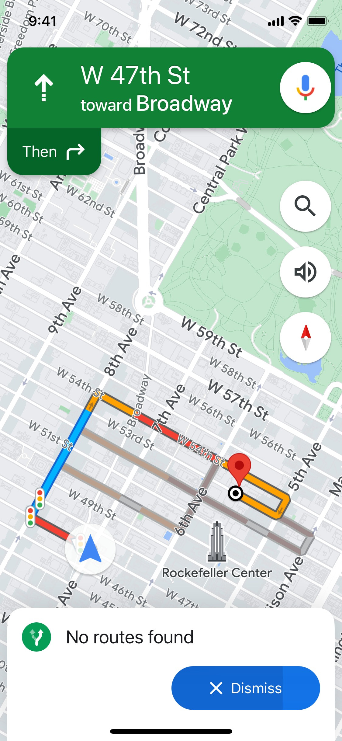 Google Maps iOS screen 552