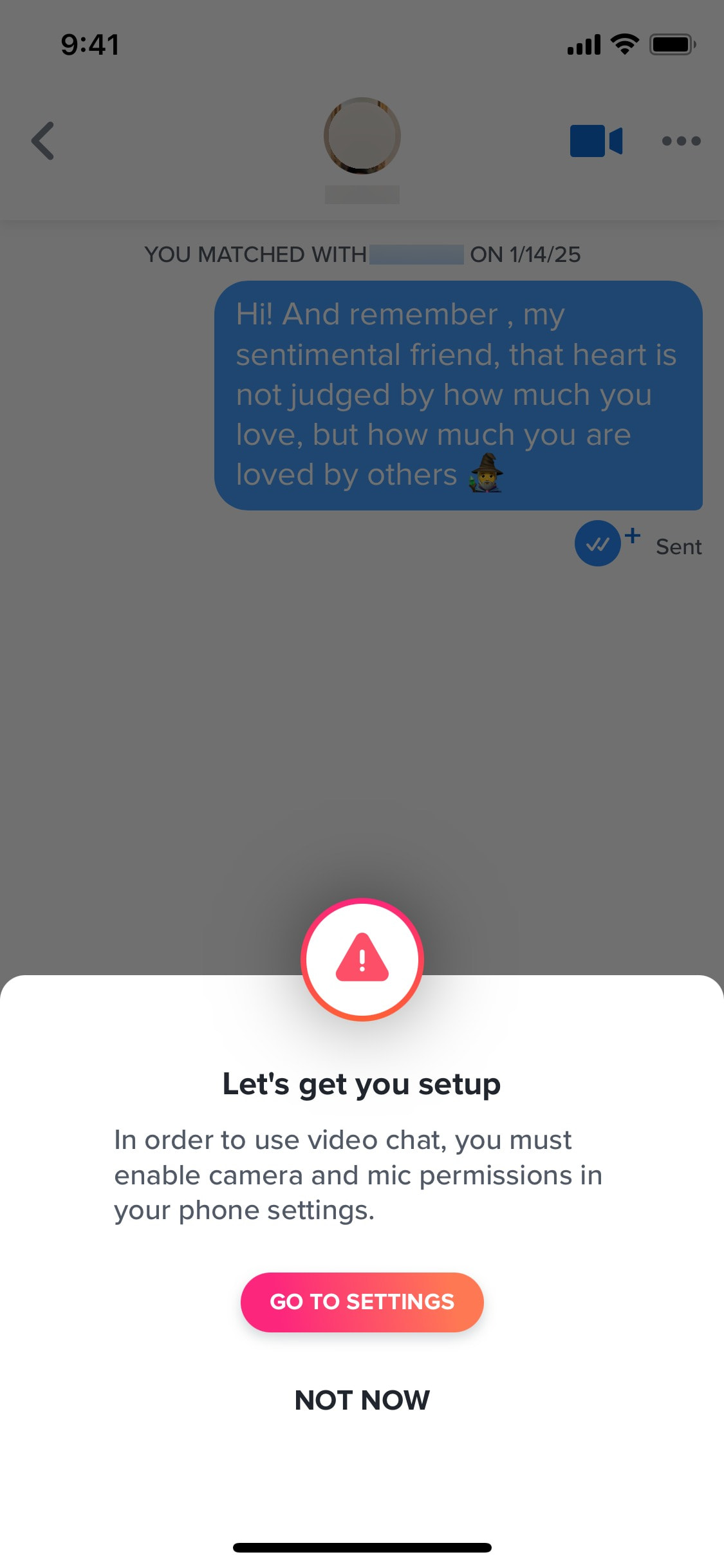 Tinder iOS screen 367