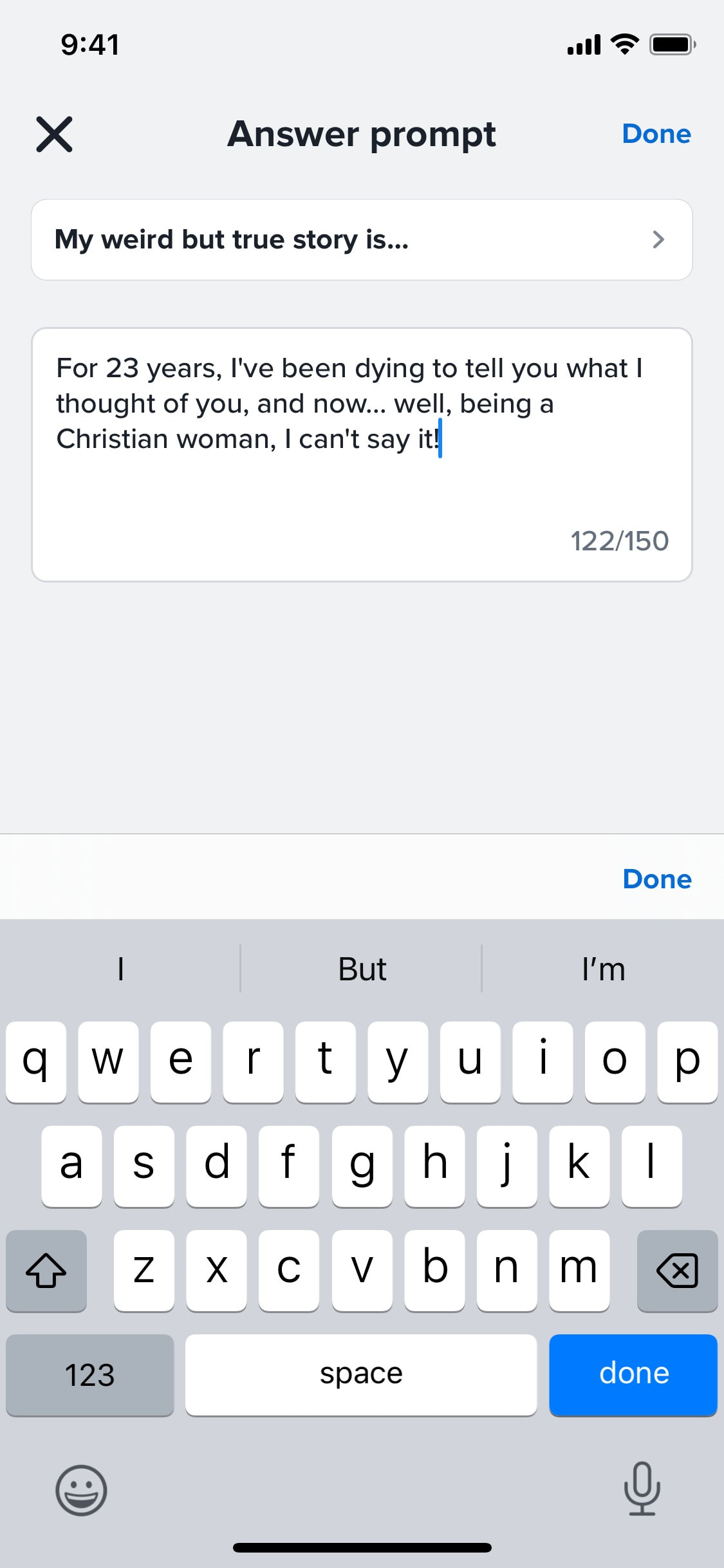 Tinder iOS screen 383