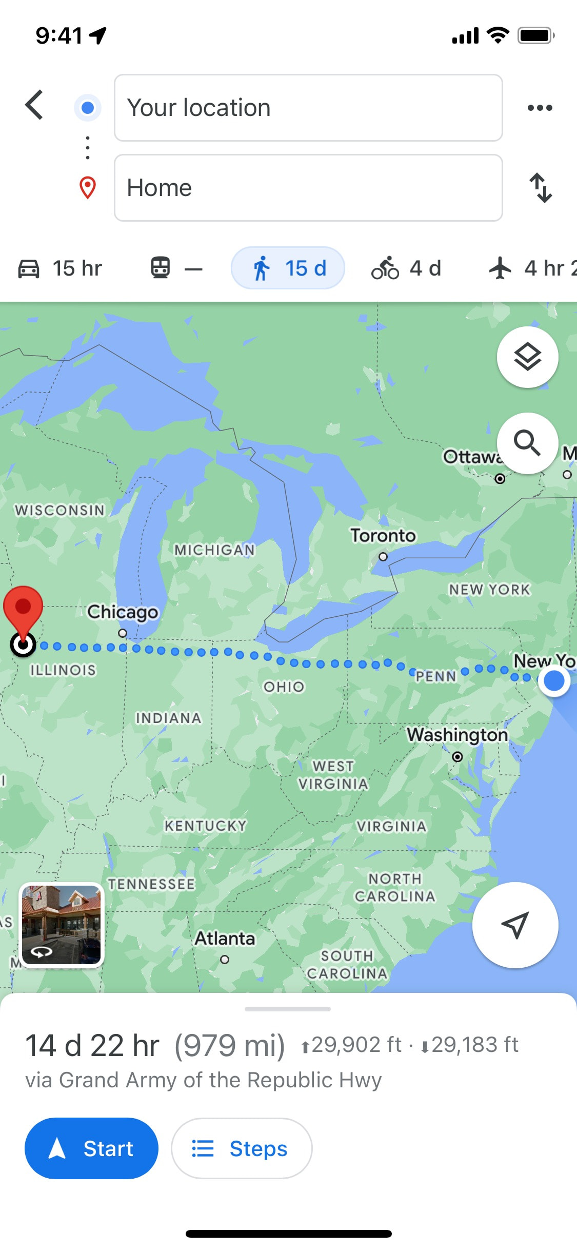 Google Maps iOS screen 21